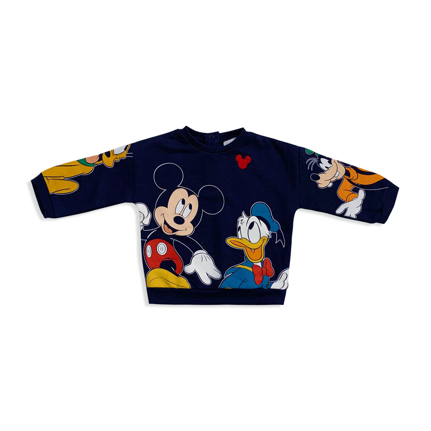 Felpa neonato Disney Mickey Mouse friends in cotone bimbo maniche lunghe 5530