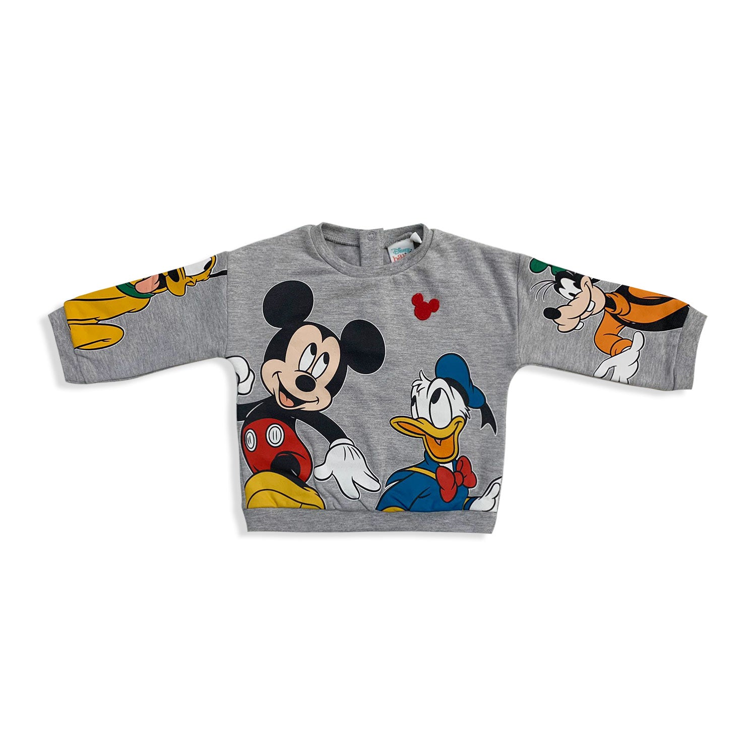 Felpa neonato Disney Mickey Mouse friends in cotone bimbo maniche lunghe 5530