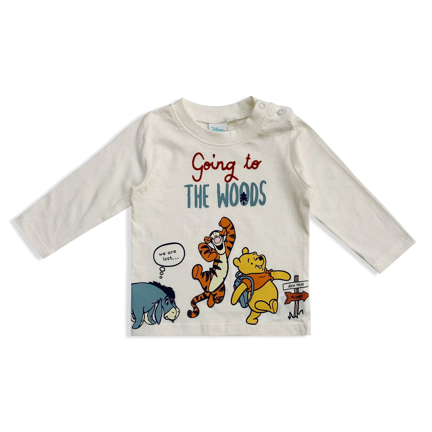 Maglia neonato Disney Winnie the Pooh in cotone bimbo maniche lunghe 5532