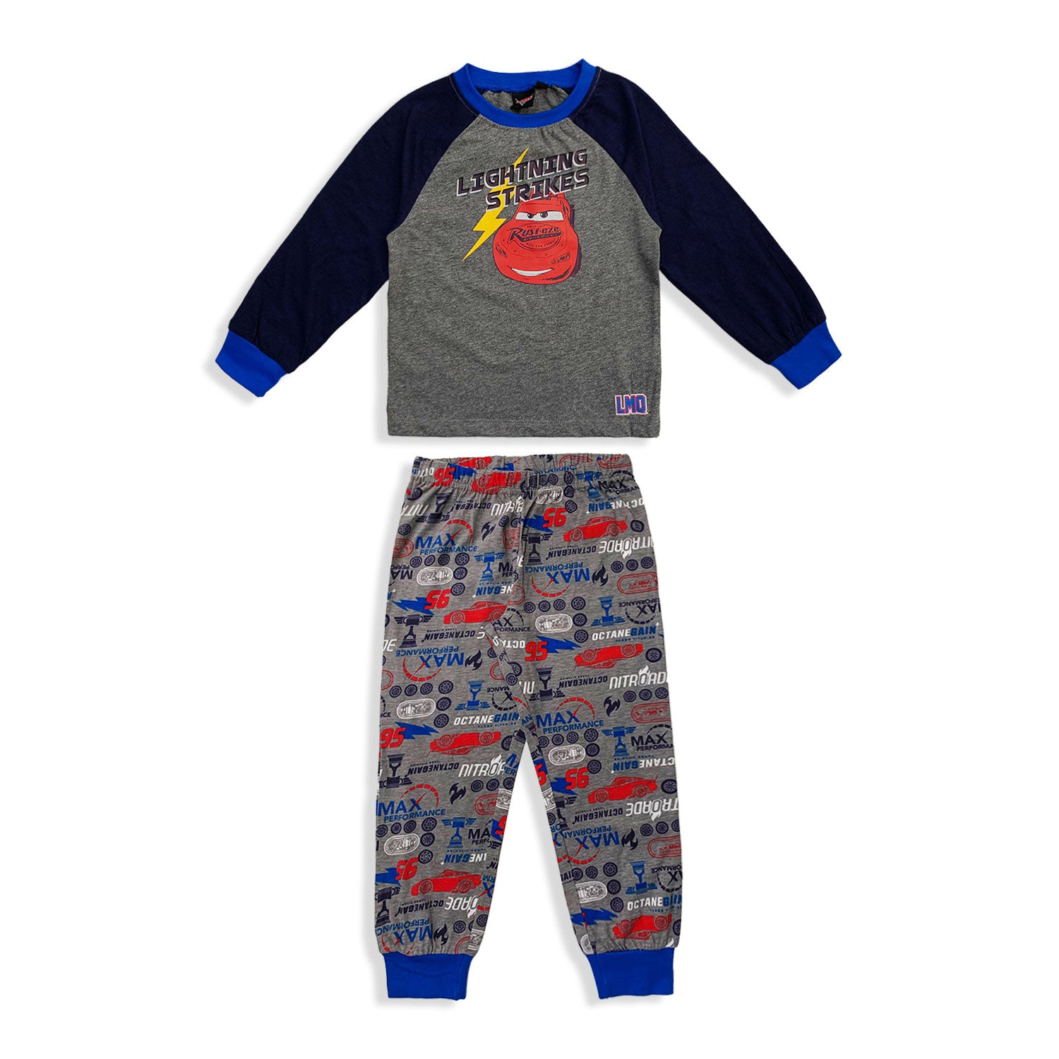 Pigiama Disney Cars Saetta lungo ufficiale maniche lunghe in cotone bambino 5536