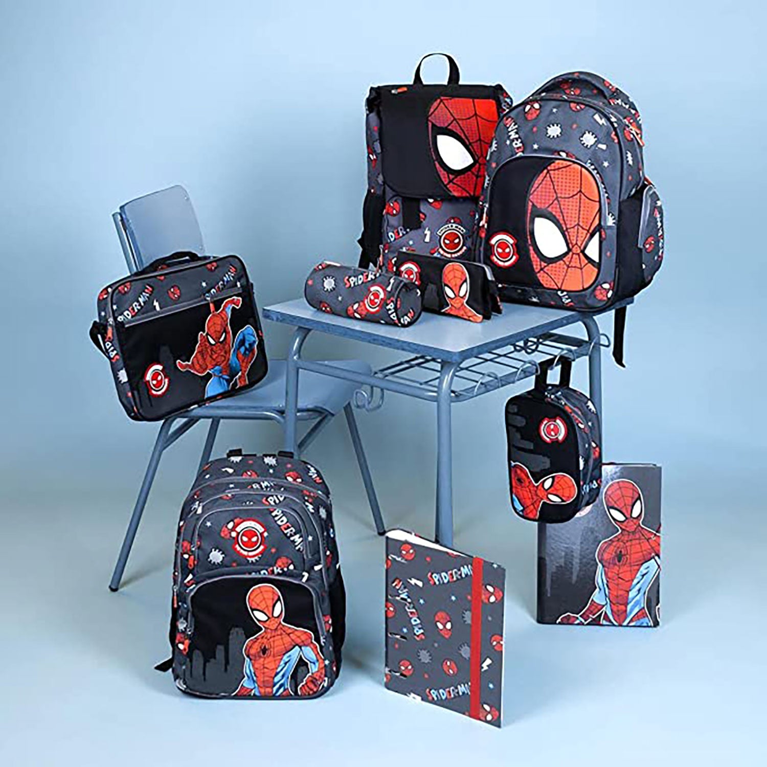 Zaino e astuccio Marvel Spiderman zainetto con bretelle bambino scuola 5546