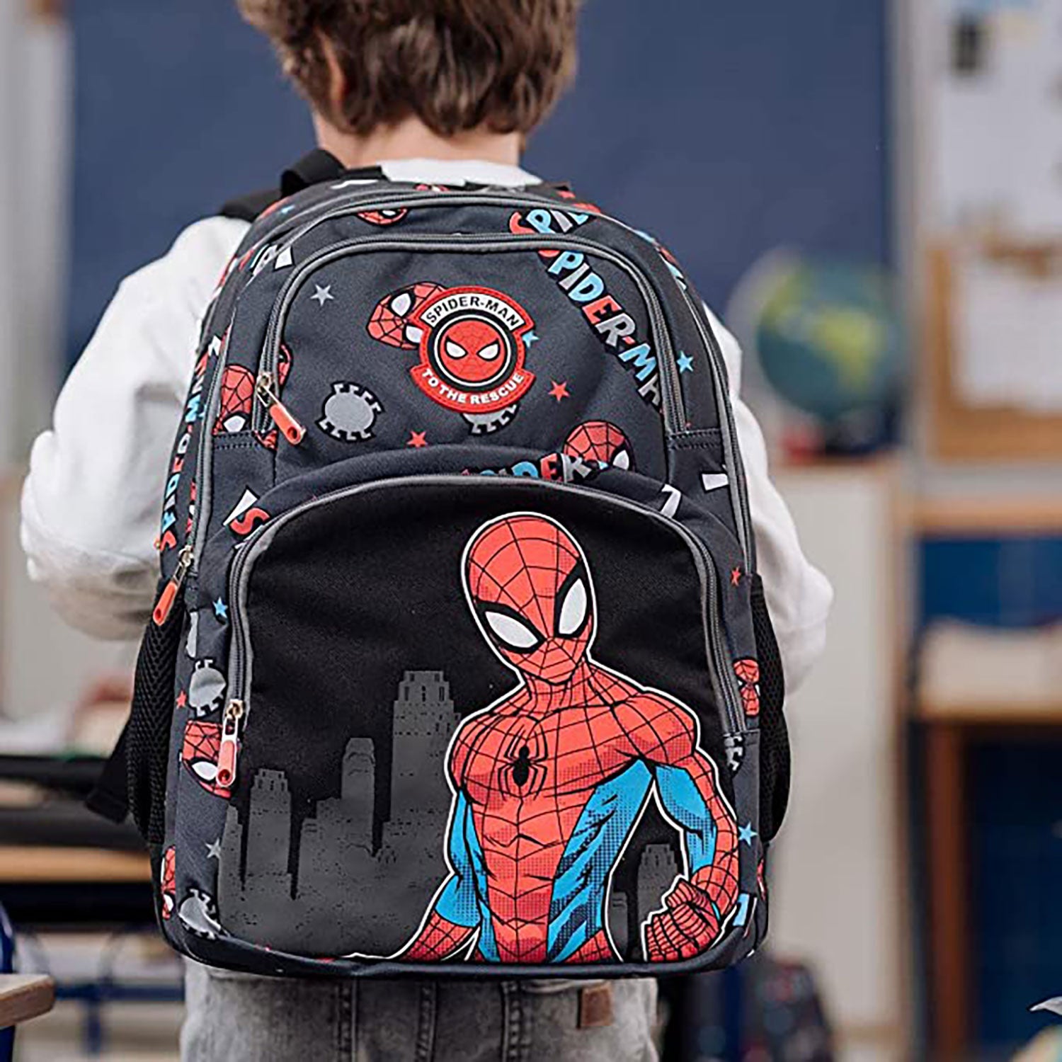 Zaino e astuccio Marvel Spiderman zainetto con bretelle bambino scuola 5546