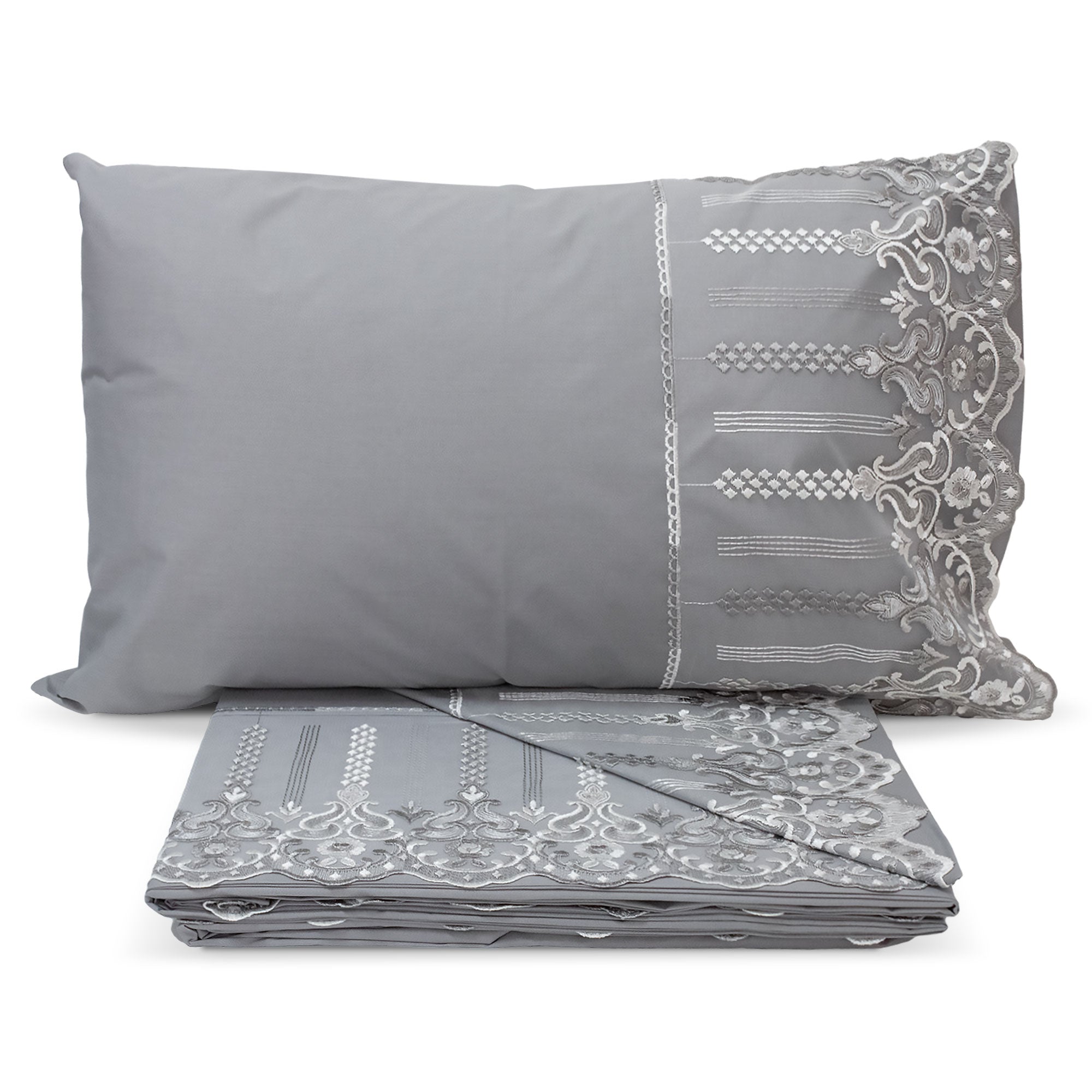 Completo lenzuola in cotone matrimoniale Renato Balestra 2 piazze Priscilla 5552