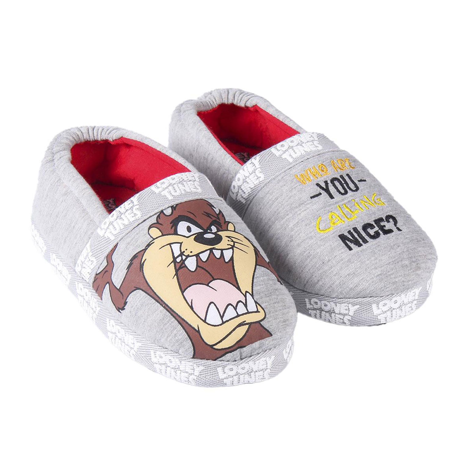 Pantofole invernali chiuse Looney Tunes antiscivolo bambino Tazmania 5556