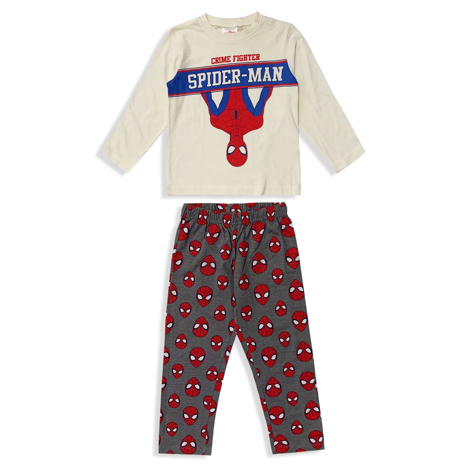 Pigiama Marvel Spiderman lungo ufficiale maniche lunghe in cotone bambino 5570