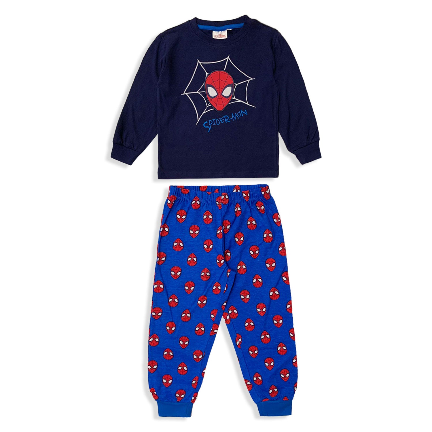 Pigiama Marvel Spiderman lungo ufficiale maniche lunghe in cotone bambino 5571