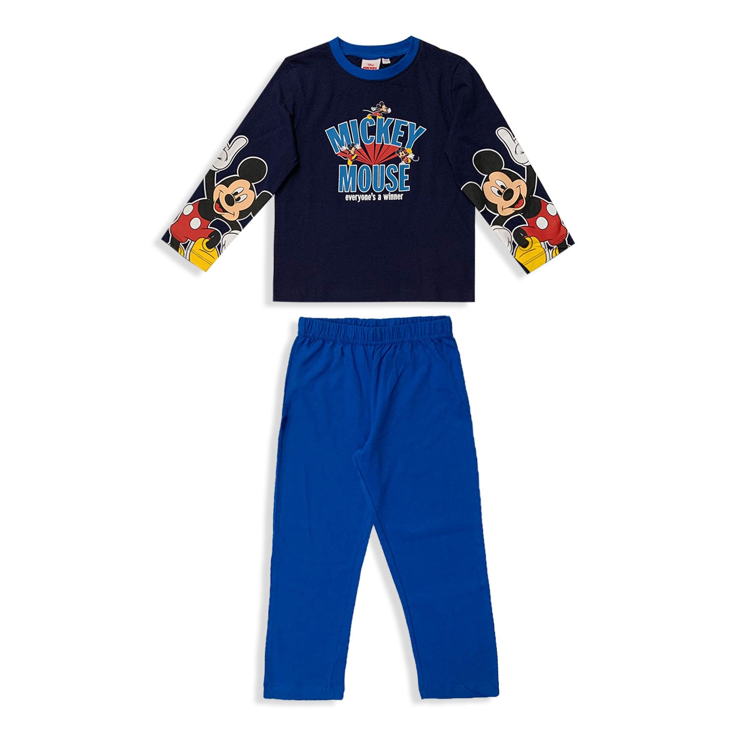 Pigiama Disney Mickey Mouse lungo maniche lunghe in cotone bambino 5572