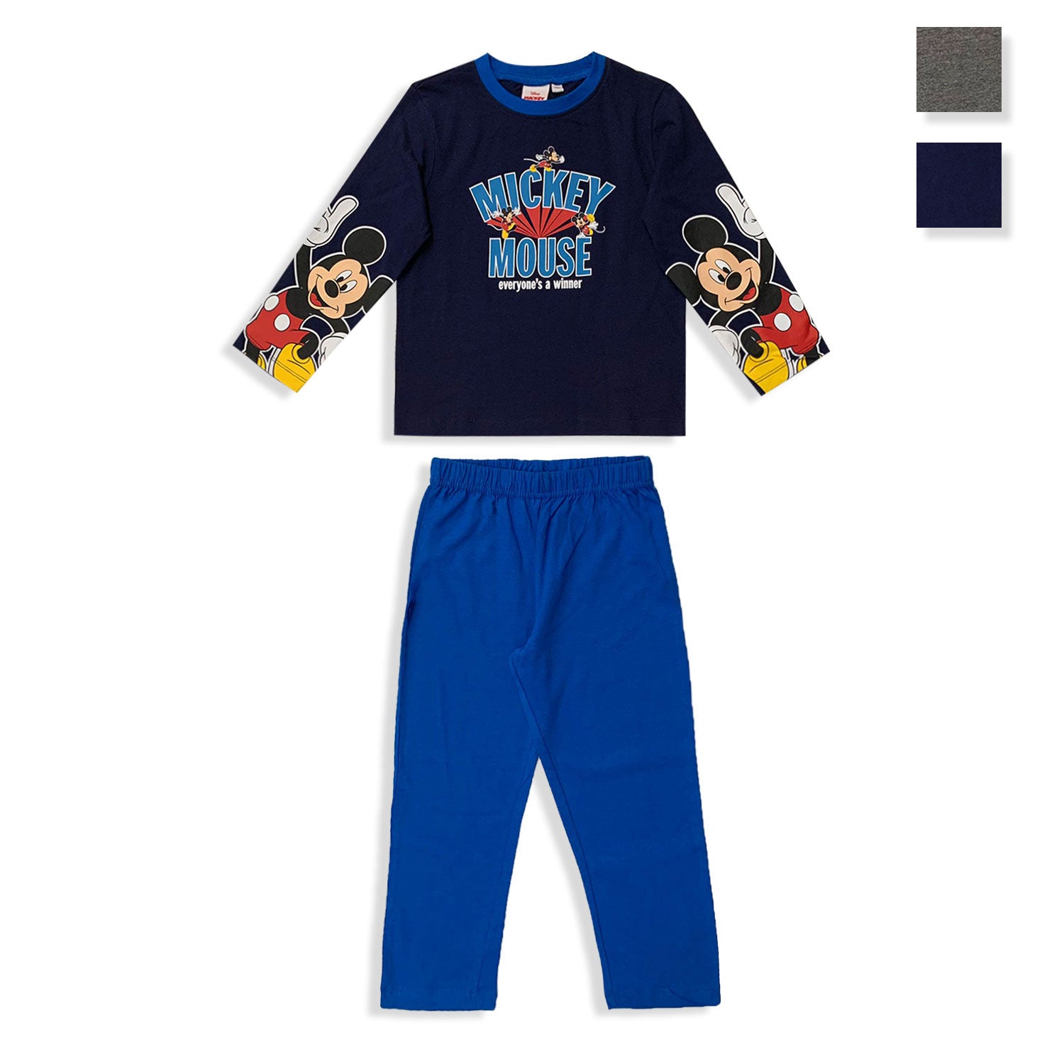 Pigiama Disney Mickey Mouse lungo maniche lunghe in cotone bambino 5572