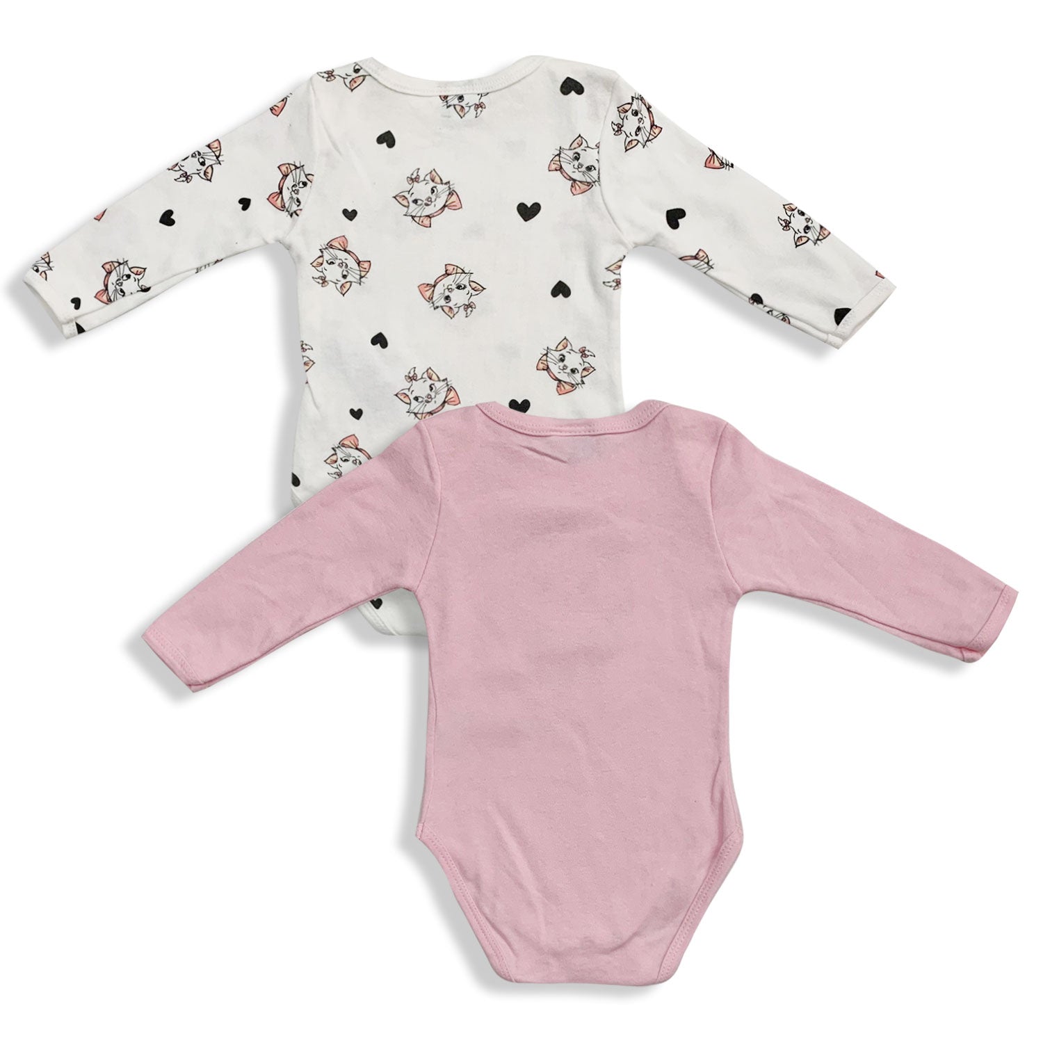 Body Disney Marie 2pz neonato 100% caldo cotone bimba maniche lunghe 5585