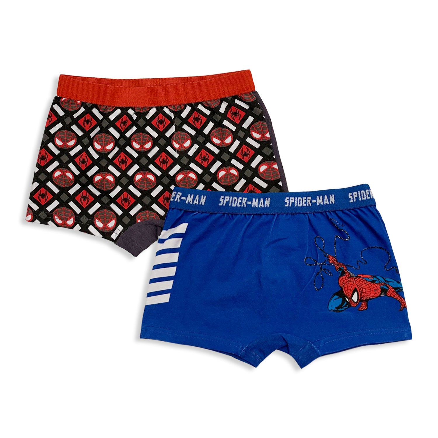 Set 2 Boxer Marvel Spiderman ufficiale bambino shorties mutandine intimo 5587