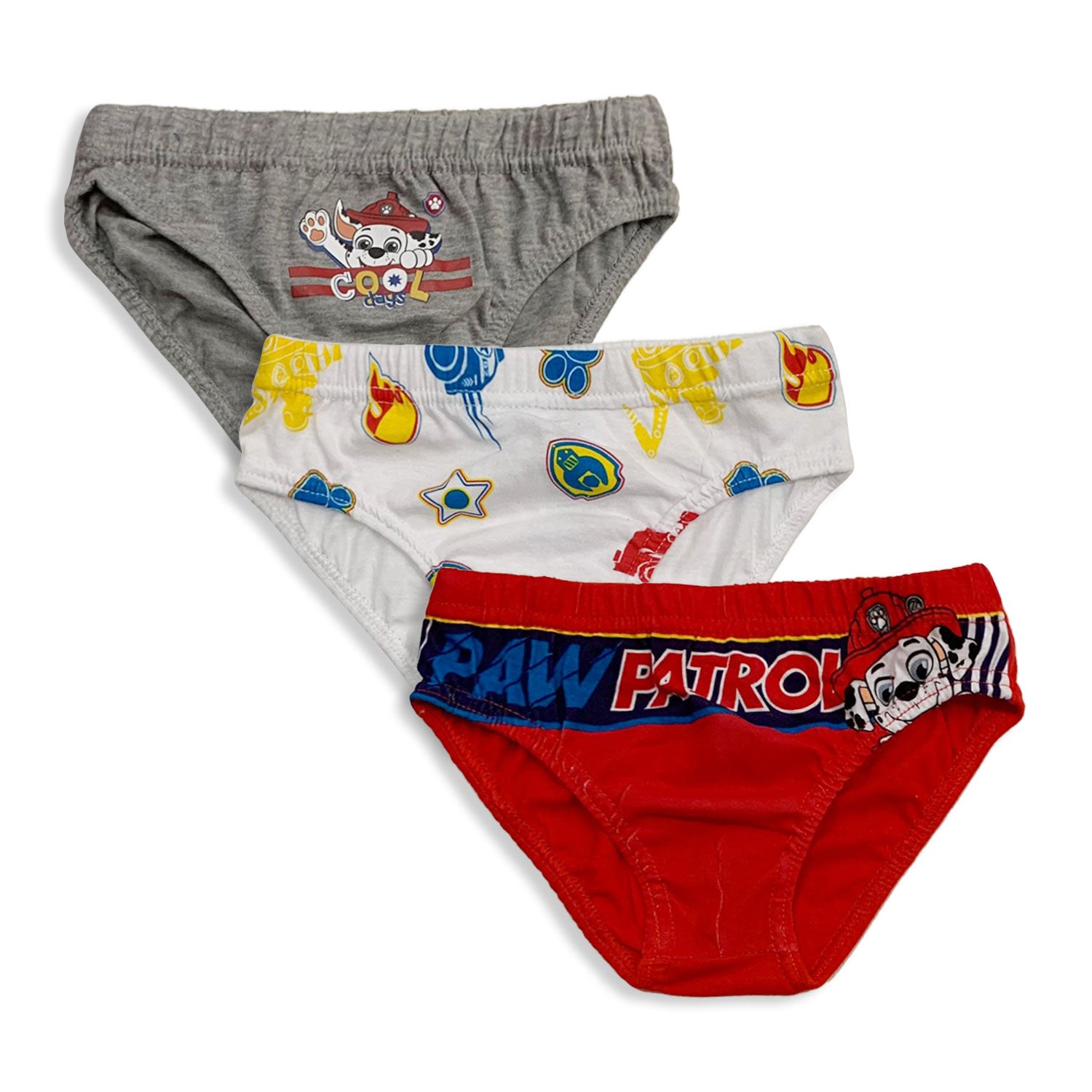 Slip 3 pezzi Paw Patrol bambino shorties mutandine in cotone intimo 5591