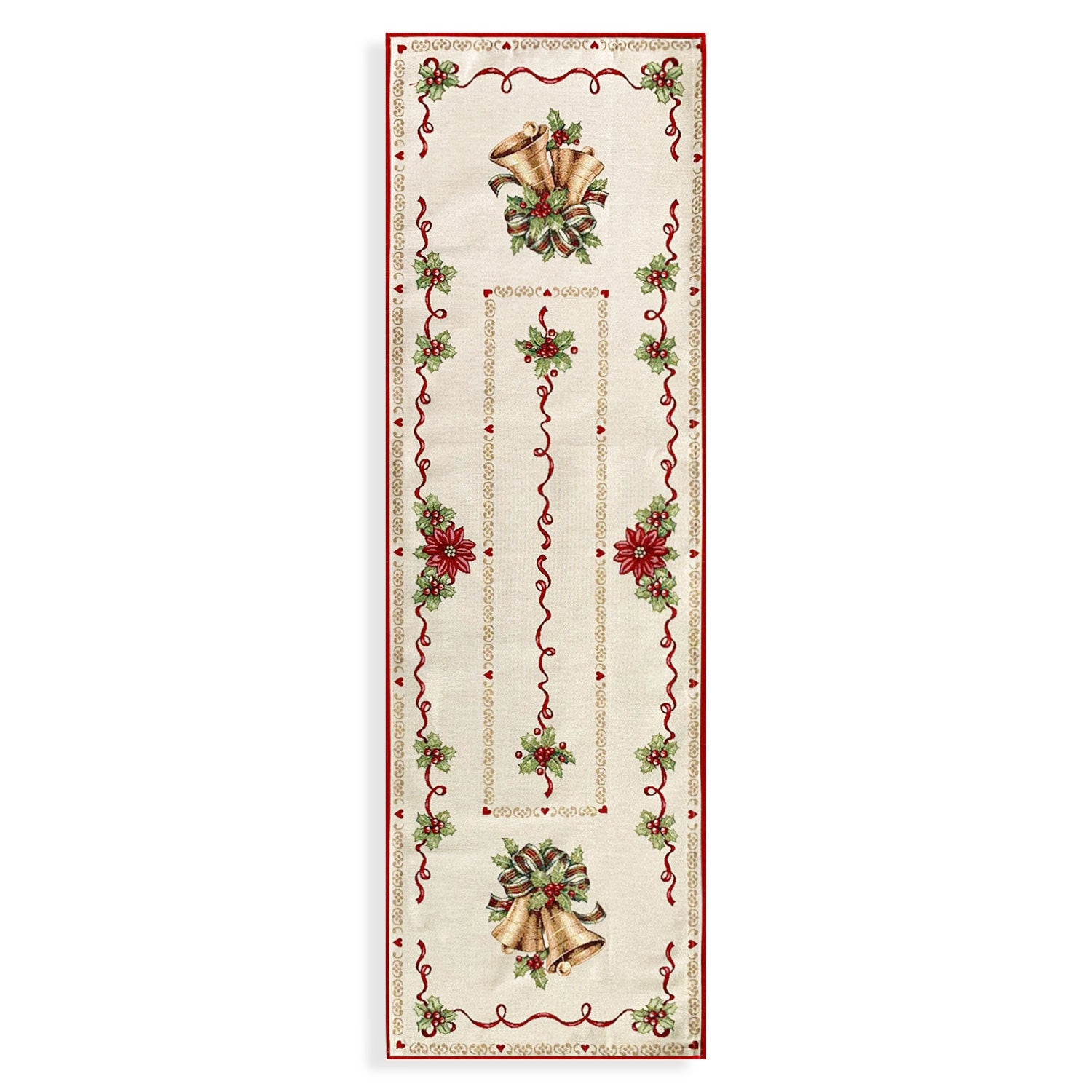 Runner natalizio 47x140cm decorazioni Centrotavola Natale Maestri Cotonieri 5618