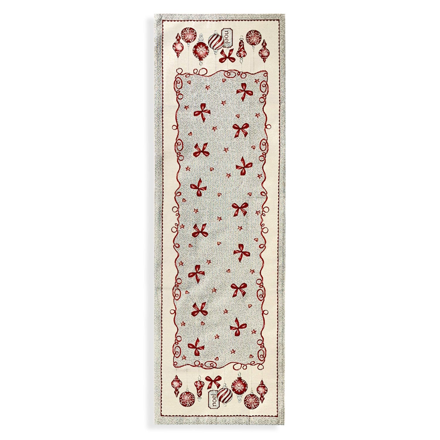 Runner natalizio 47x140cm decorazioni Centrotavola Natale Maestri Cotonieri 5622