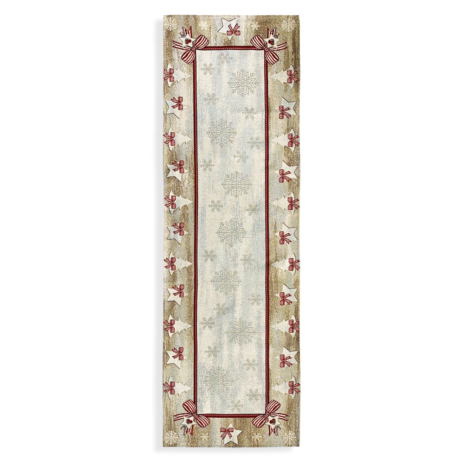 Runner natalizio 47x140cm decorazioni Centrotavola Natale Maestri Cotonieri 5624