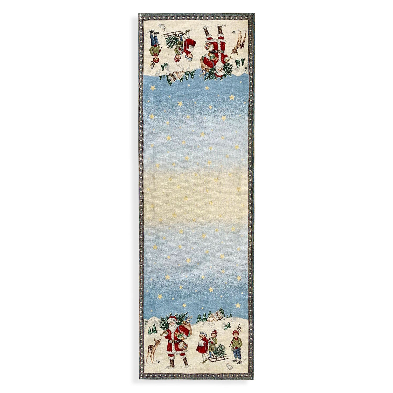 Runner natalizio 47x140cm decorazioni Centrotavola Natale Maestri Cotonieri 5633