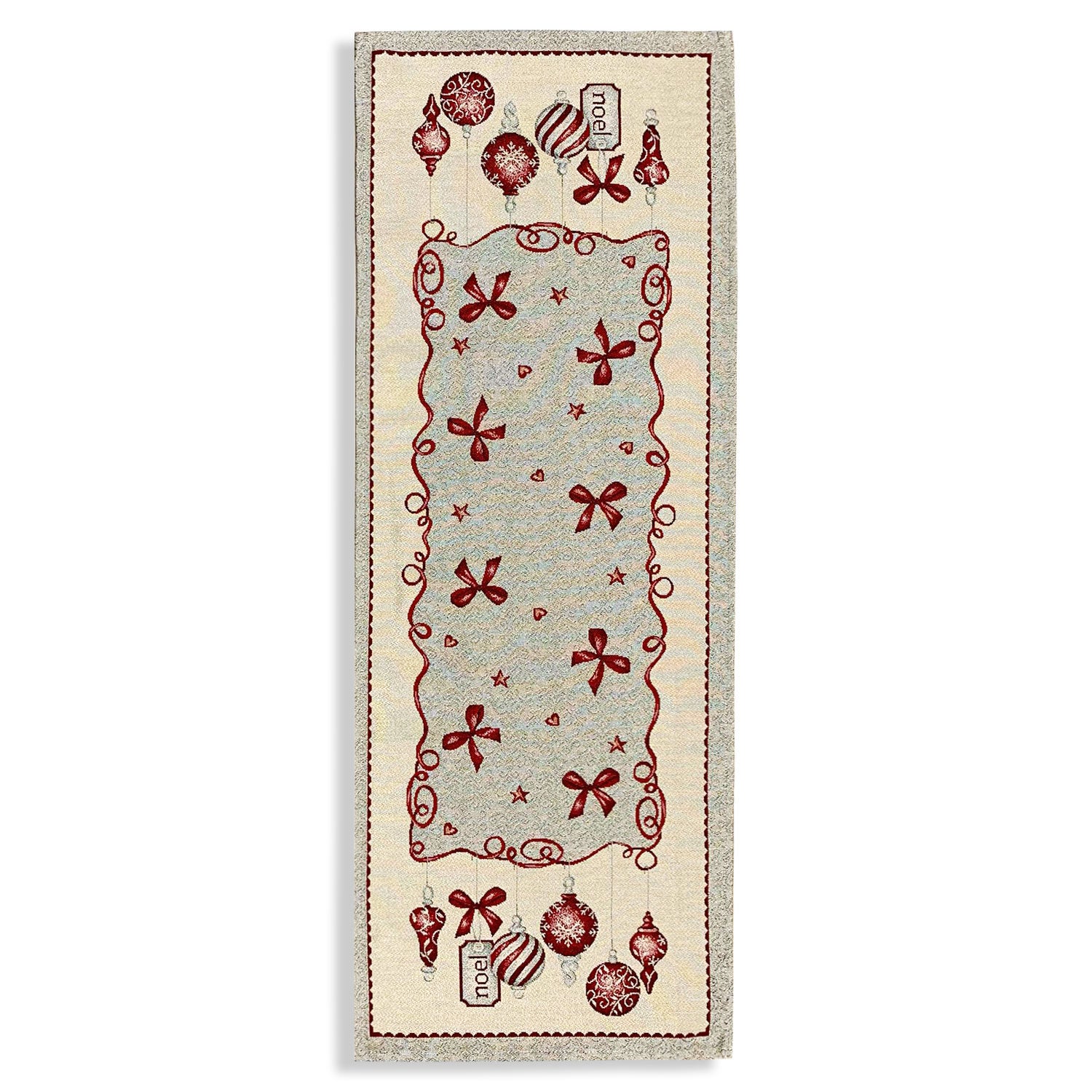 Runner natalizio 40x100cm decorazioni Centrotavola Natale Maestri Cotonieri 5640