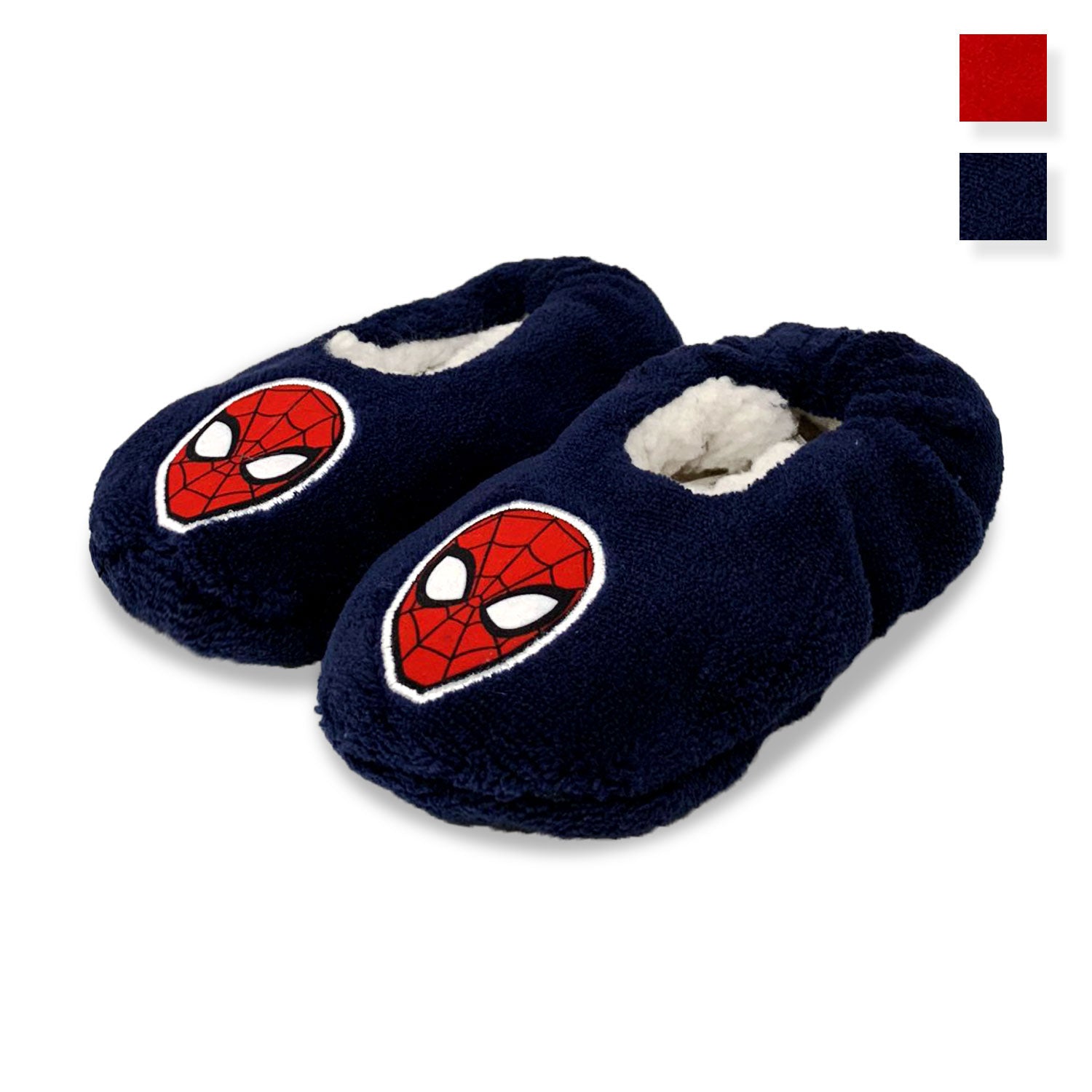 Pantofole invernali chiuse Marvel Spiderman antiscivolo peluche bambino 5673