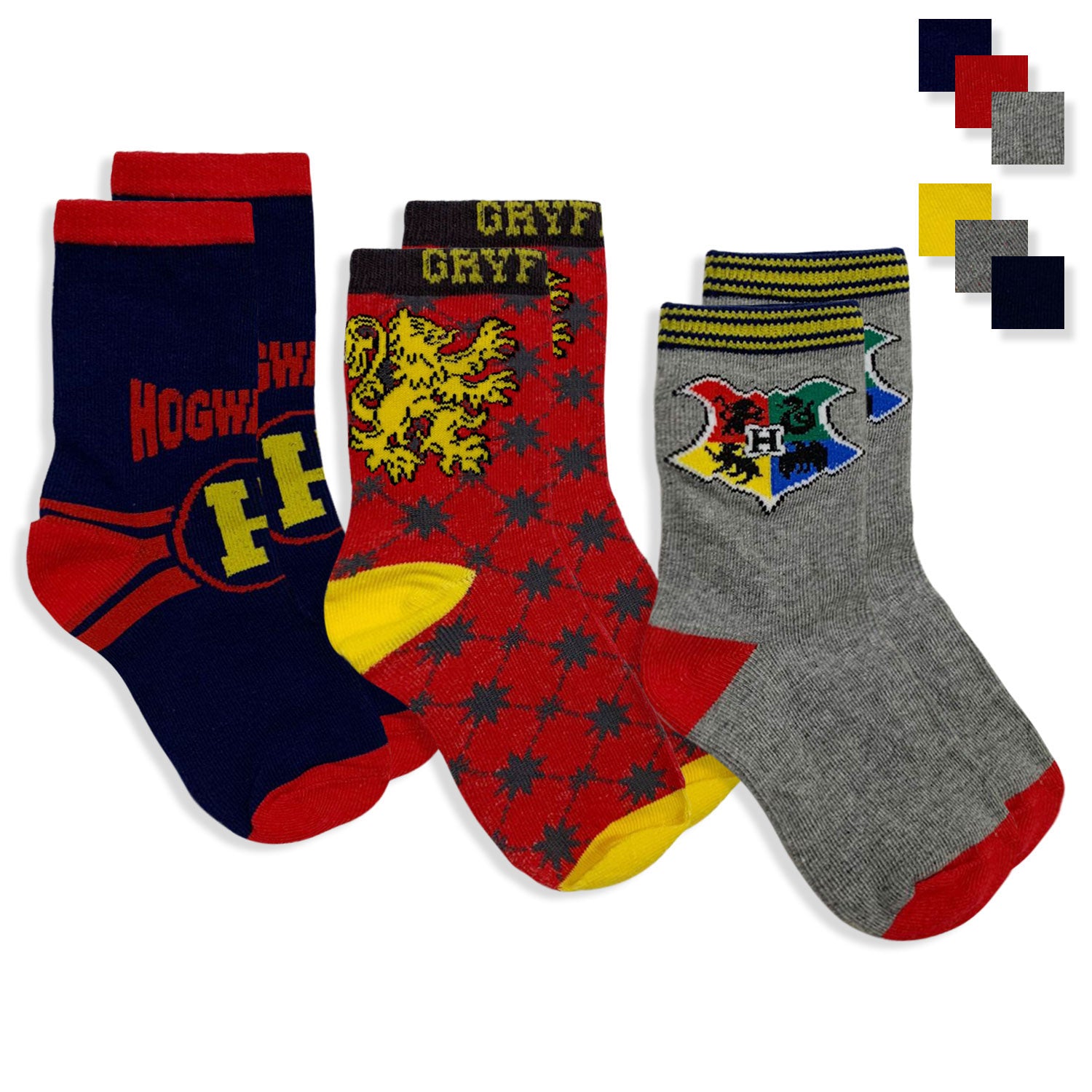 Calzini Harry Potter set 3 paia per bambino in cotone Calze Bimbo 5678