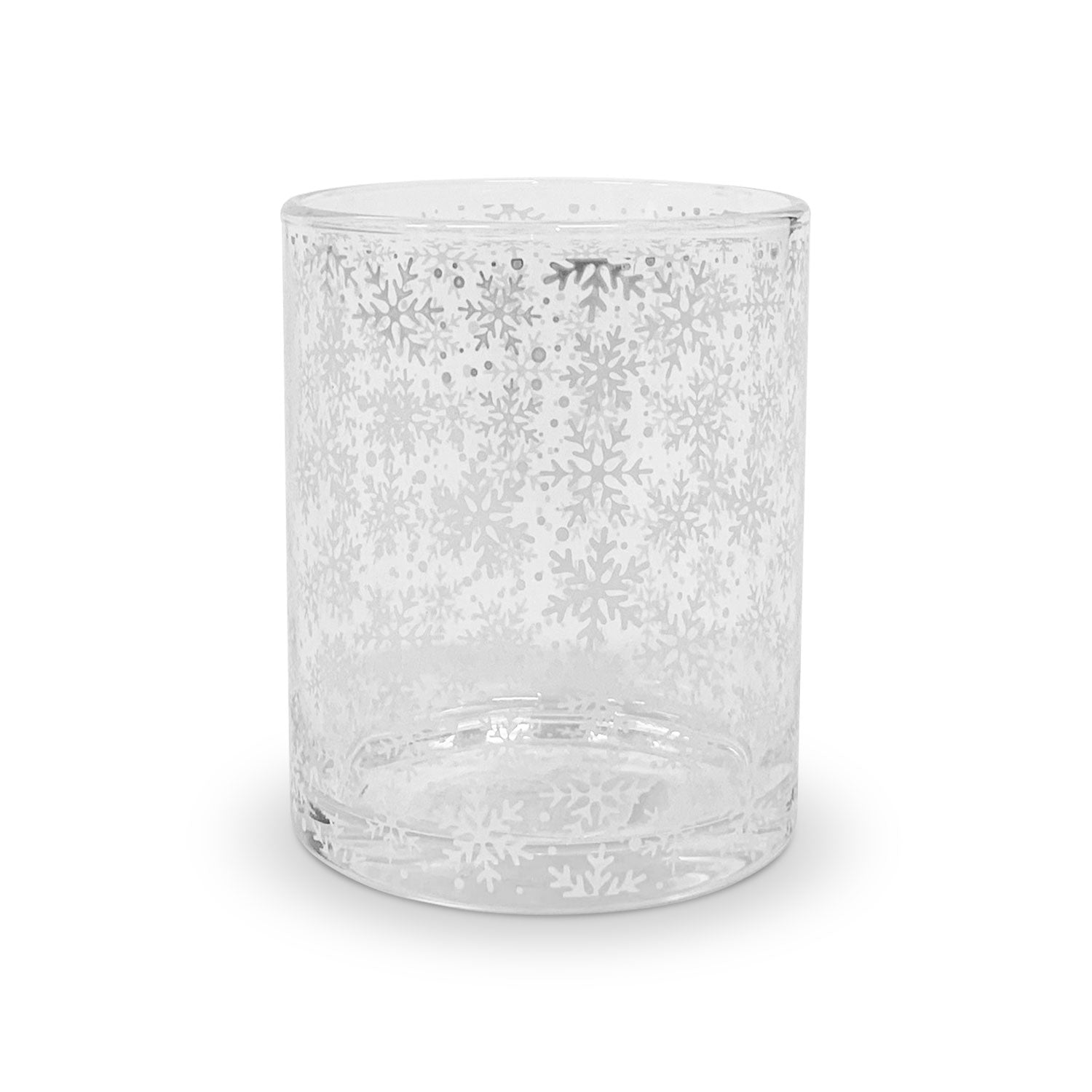 Bicchieri da acqua natalizi Nuvole di Stoffa in vetro con decori natale 6pz 5710