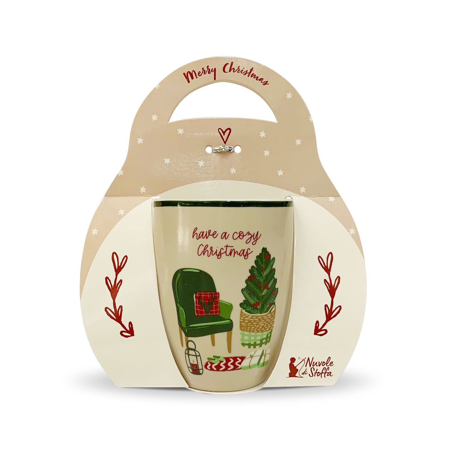 Tazza natalizia Nuvole di Stoffa Mug Decoro Idea regalo Natale 350ml 5739