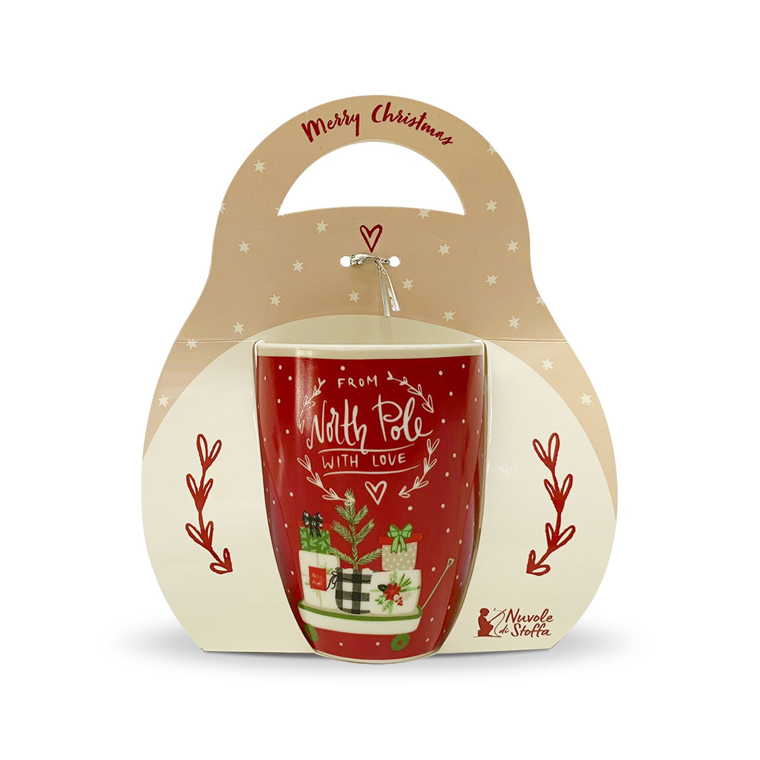 Tazza natalizia Nuvole di Stoffa Mug Decoro Idea regalo Natale 350ml 5741
