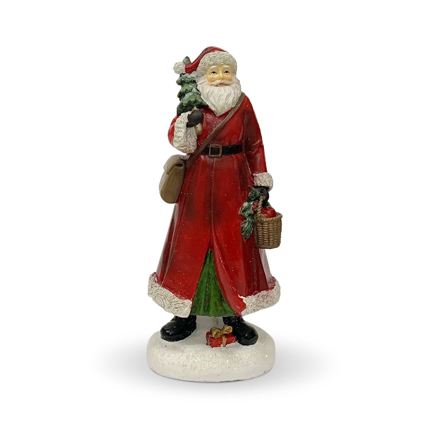 Decorazione natalizia in resina statuina Babbo Natale Idea Regalo Casa 18cm 5746
