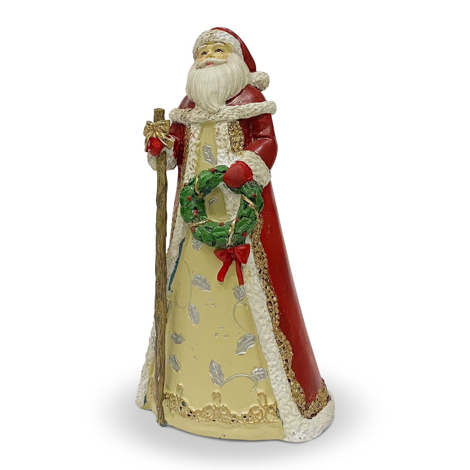 Decorazione natalizia in resina statuina Babbo Natale Idea Regalo Casa 25cm 5749