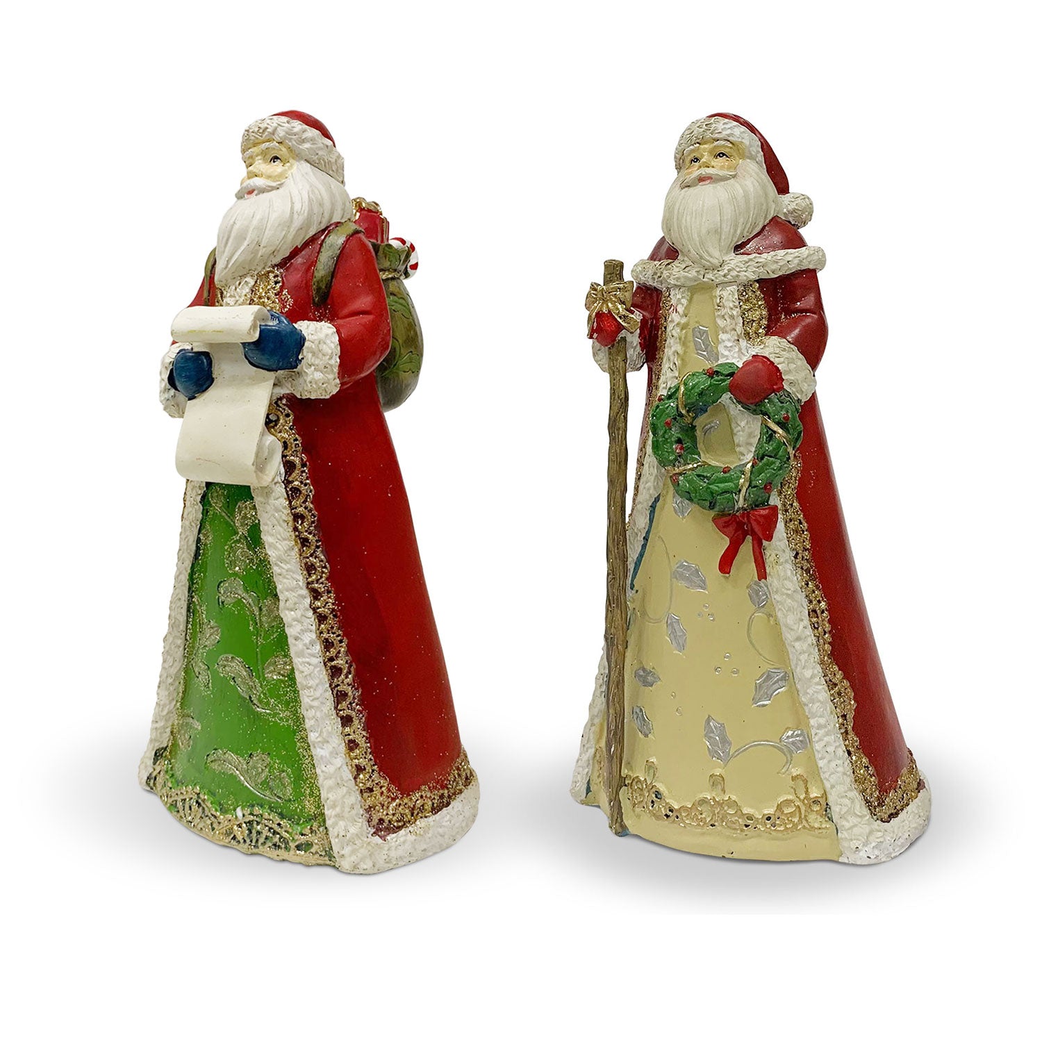 Decorazione natalizia in resina statuina Babbo Natale Idea Regalo Casa 25cm 5749