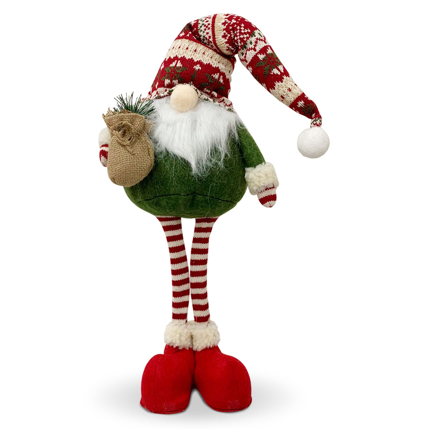 Decorazione natalizia Gnomo di Natale in feltro e lana folletto Idea Regalo 5760