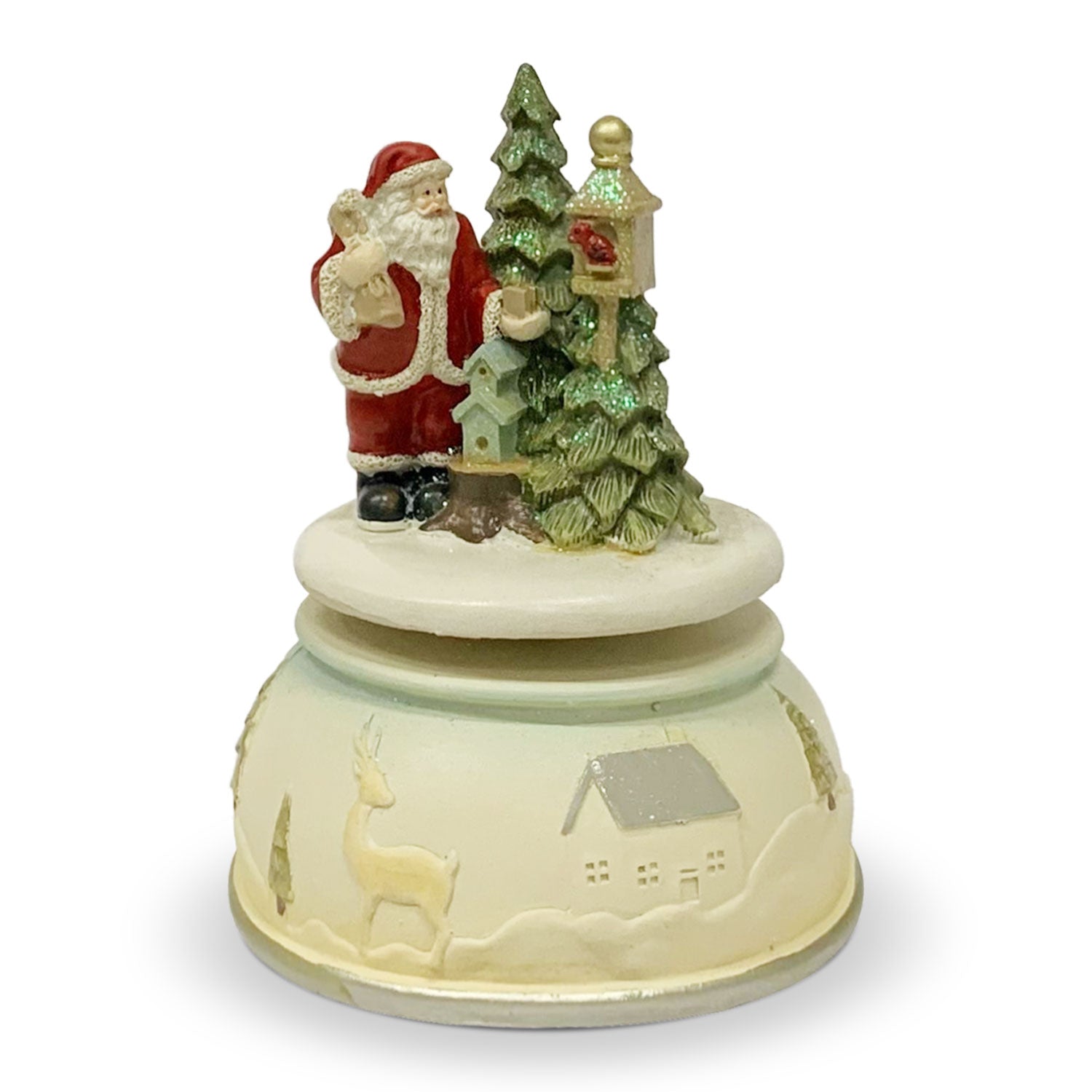 Decorazione natalizia carillon Babbo Natale Nuvole di Stoffa Idea Regalo 5766