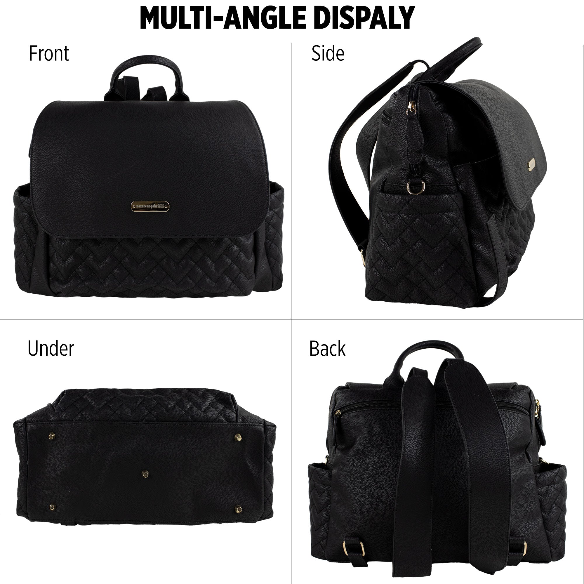 Set Borsa fasciatoio per nascita Neonato Nazareno Gabrielli in ecopelle 5807