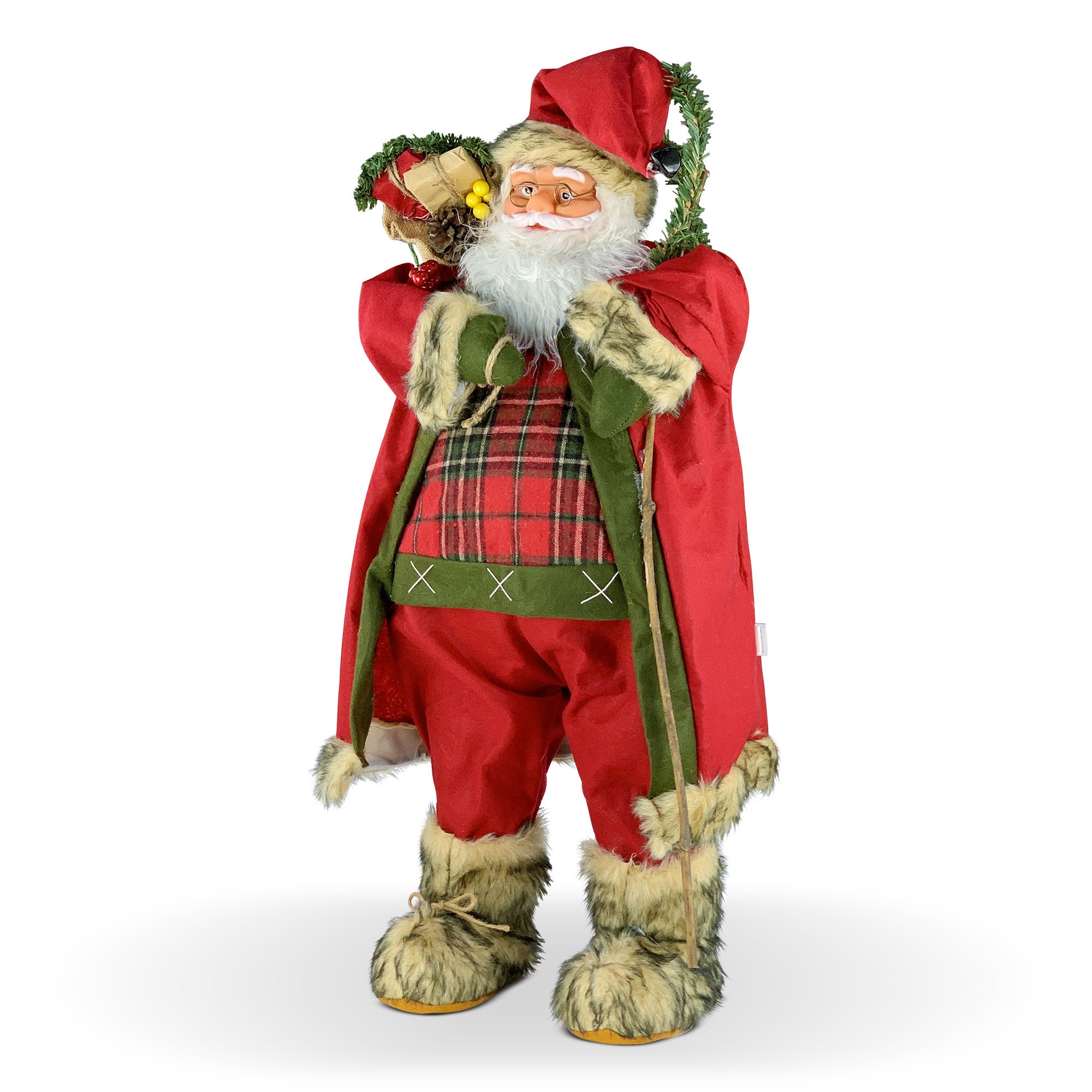 Decorazione natalizia Babbo Natale gigante in piedi peluche Idea Regalo 5851