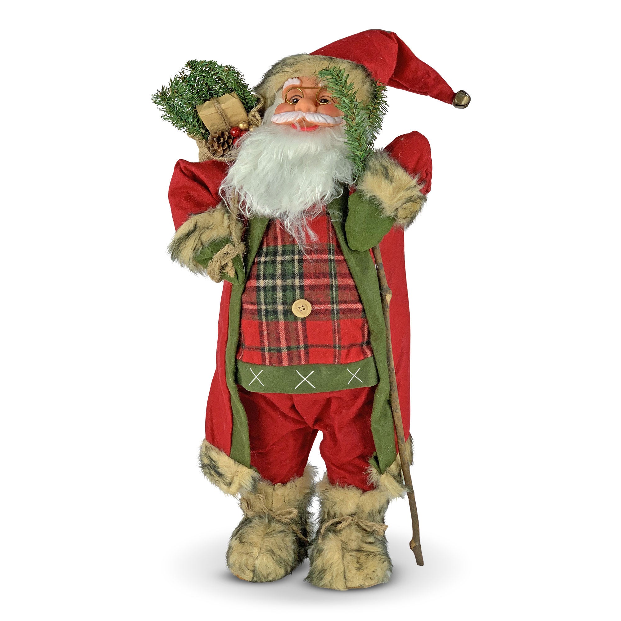 Decorazione natalizia Babbo Natale gigante in piedi peluche Idea Regalo 5852