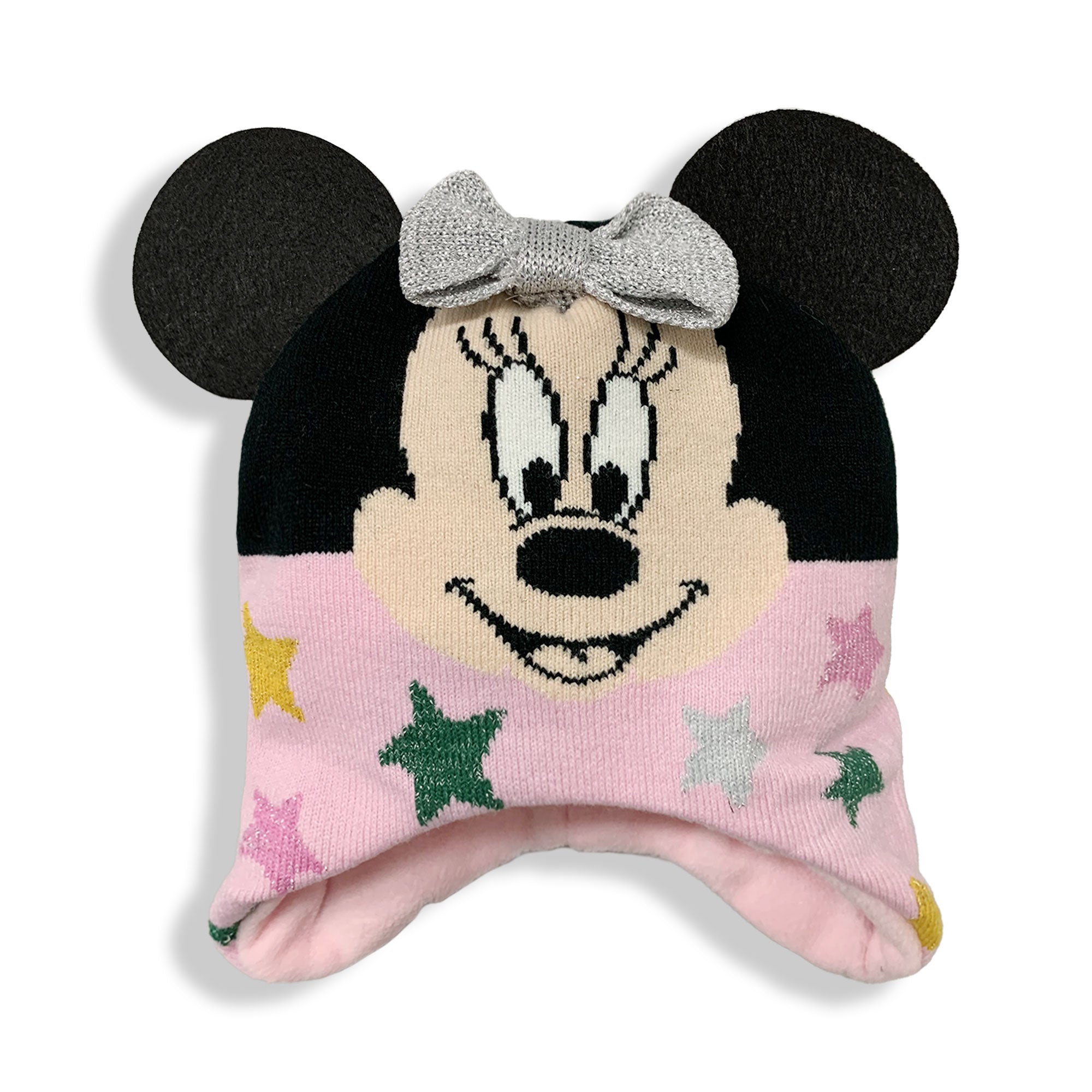 Cappello Disney Minnie Mouse invernale cappellino neonato bimba glitter 5897
