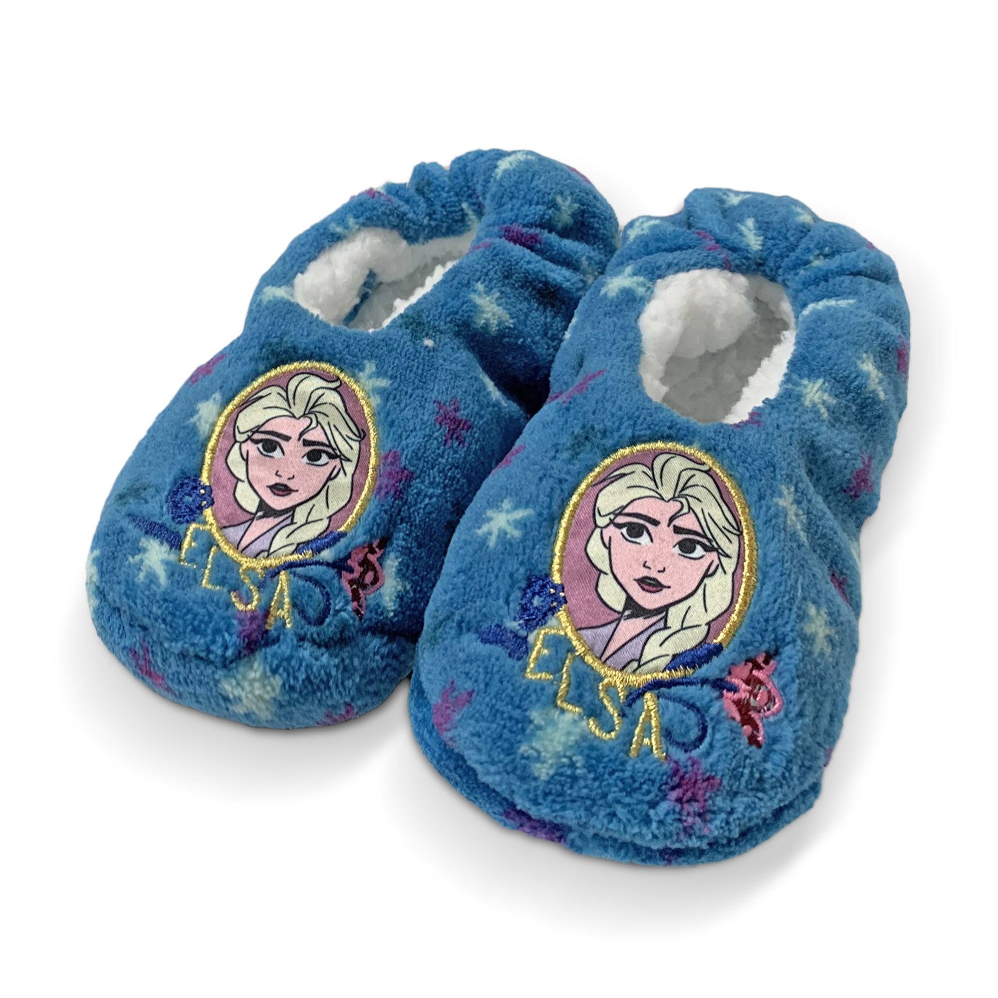 Disney Frozen non slip plush closed winter slippers for girls 5899