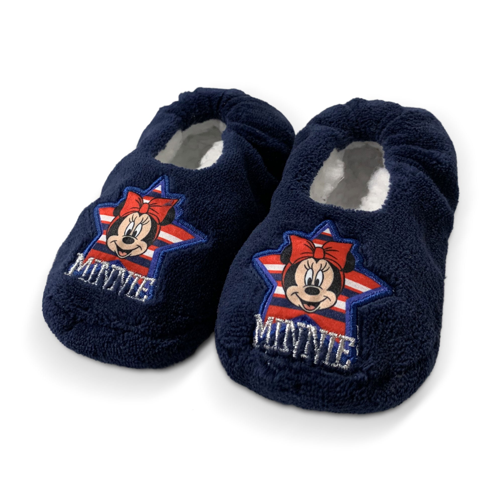 Pantofole invernali chiuse Disney Minnie Mouse antiscivolo peluche bambina 5900