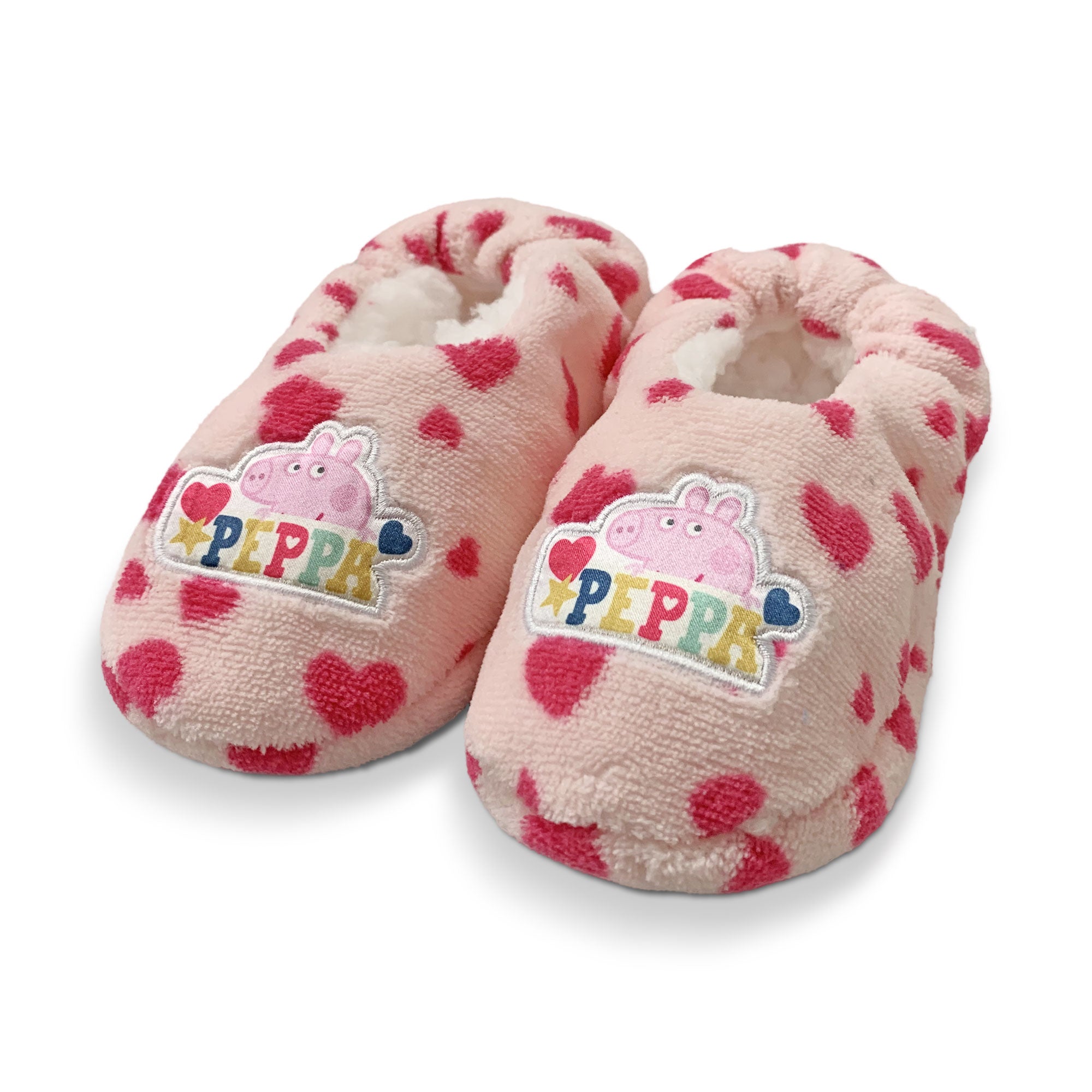 Pantofole invernali chiuse Peppa Pig antiscivolo peluche bambina 5901