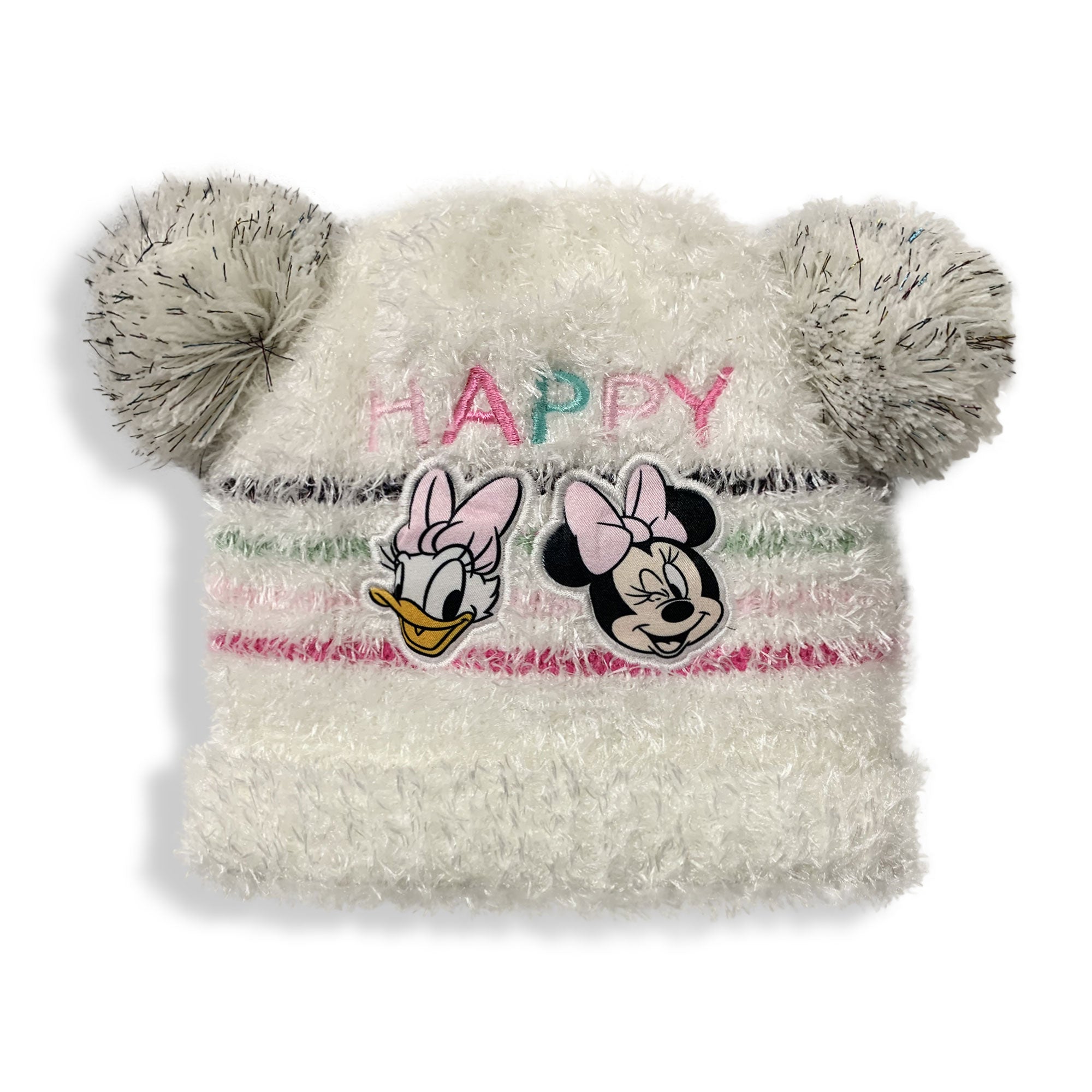 Cappello Disney Minnie Mouse invernale cappellino neonato bimba pon pon 5903