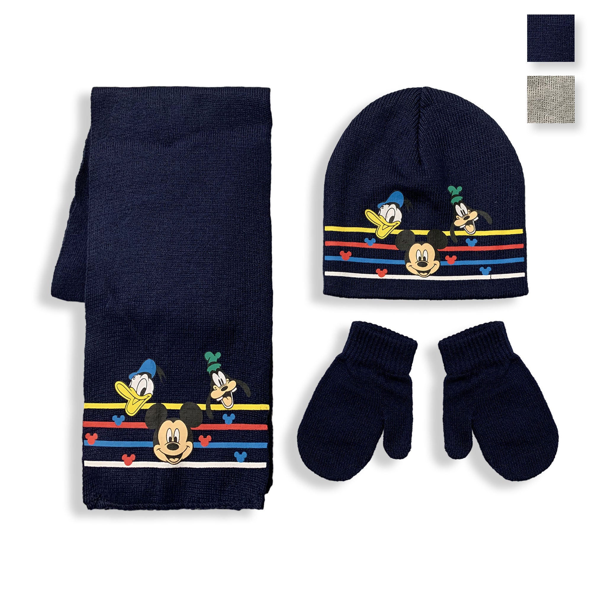 Cappello sciarpa e guanti invernale Mickey Mouse cappellino neonato Bimbo 5908