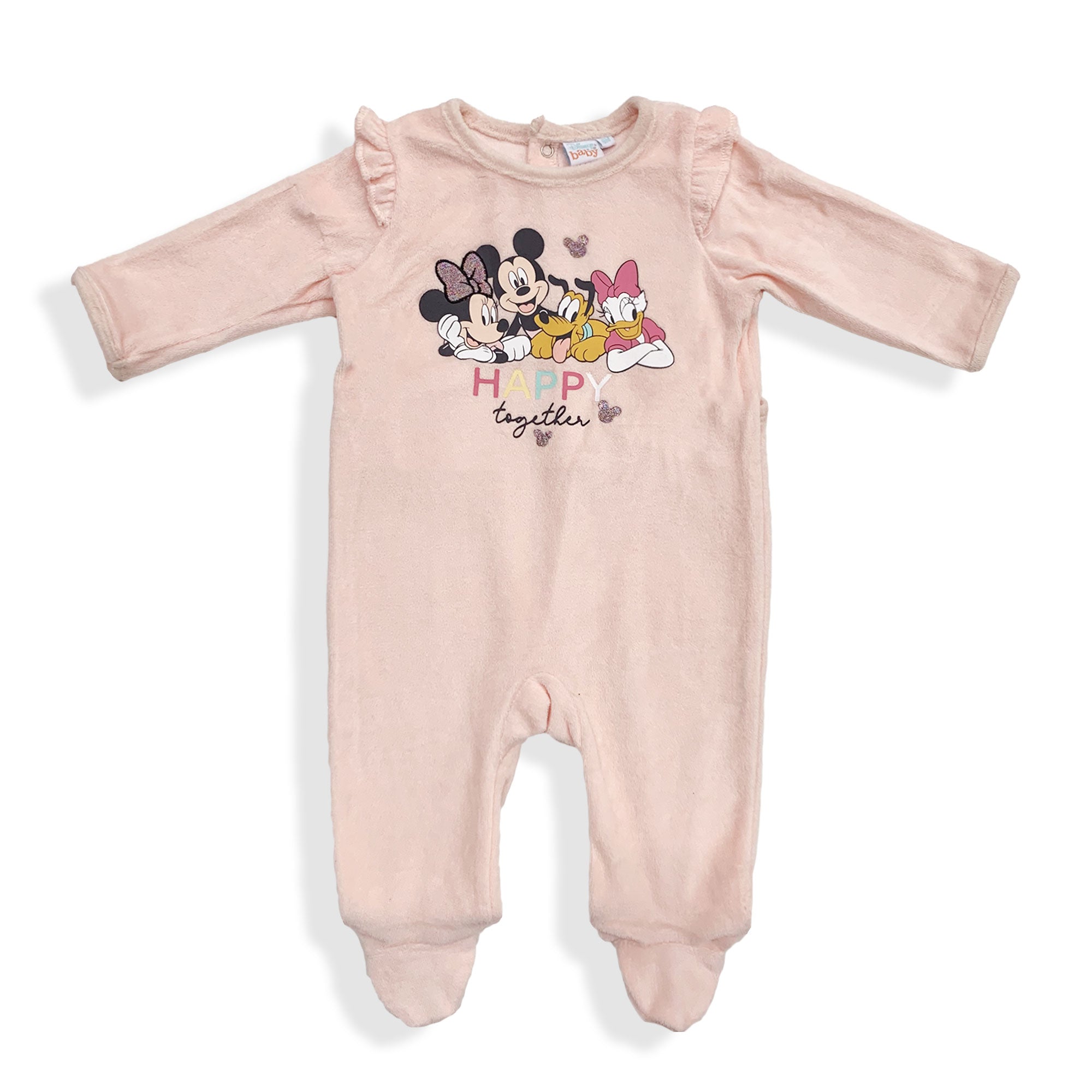Ciniglia Prenatal Pigiama Bimba Minnie Mouse Pigiami Ciniglia