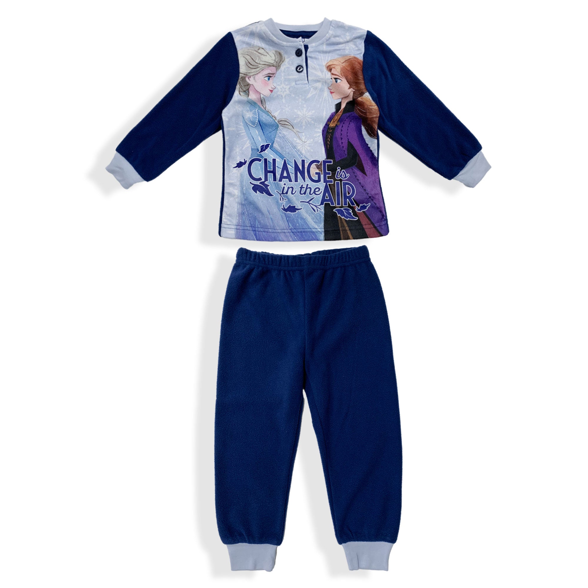Pigiama Disney Frozen invernale Elsa maniche lunghe bambina in pile bimba 5958