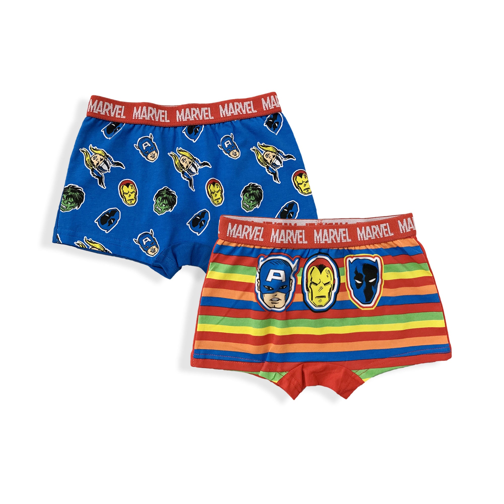 Set 2 Boxer Marvel Avengers ufficiale bambino shorties mutandine intimo 5962