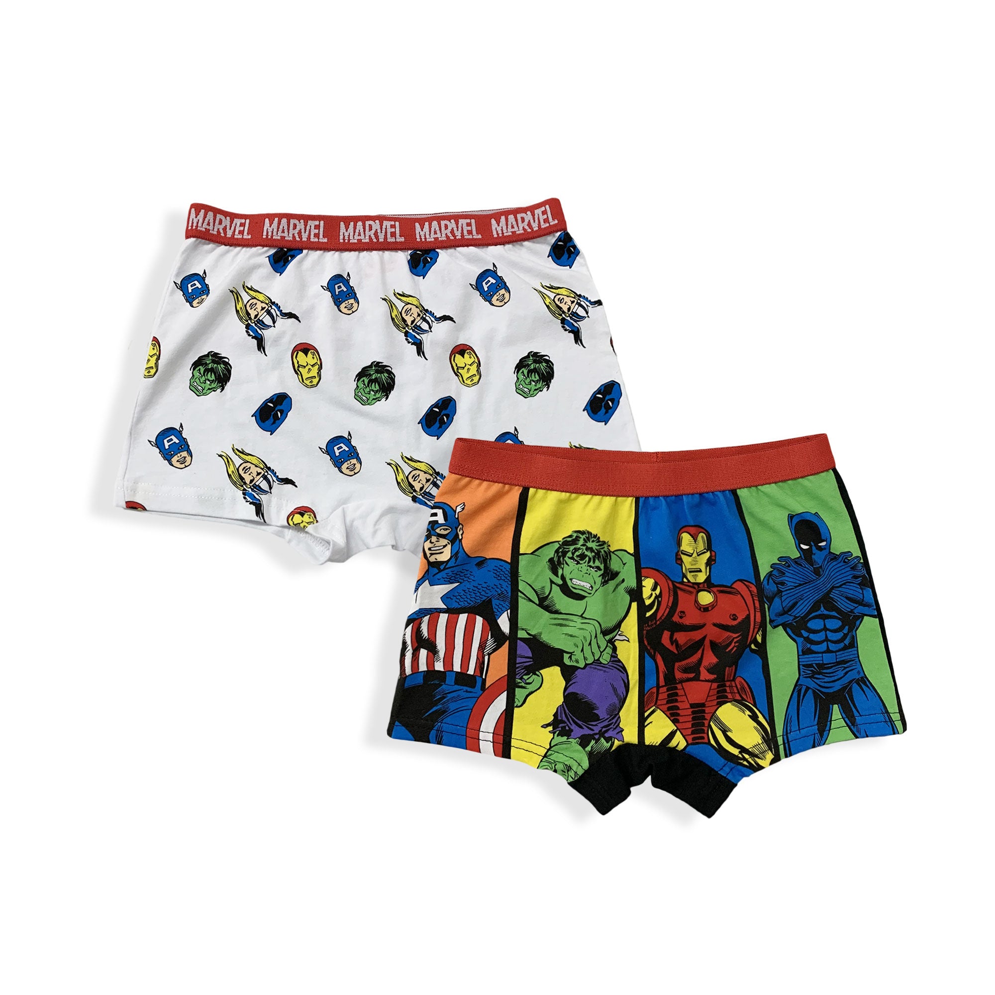 Set 2 Boxer Marvel Avengers ufficiale bambino shorties mutandine intimo 5962