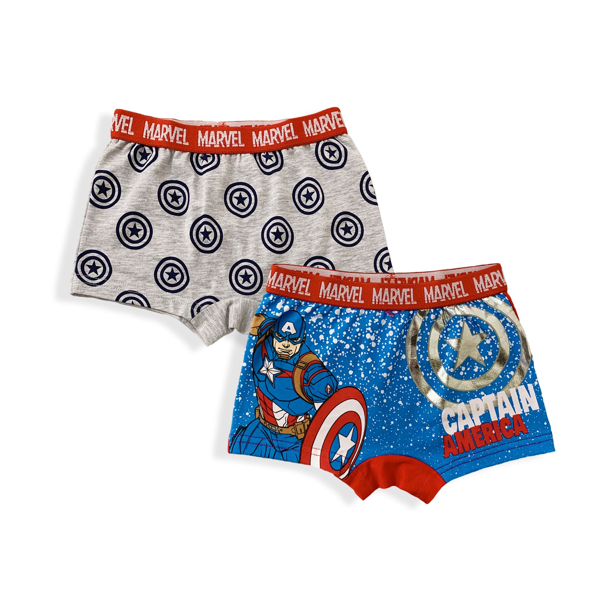 Set 2 Boxer Marvel Avengers ufficiale bambino shorties mutandine intimo 5963