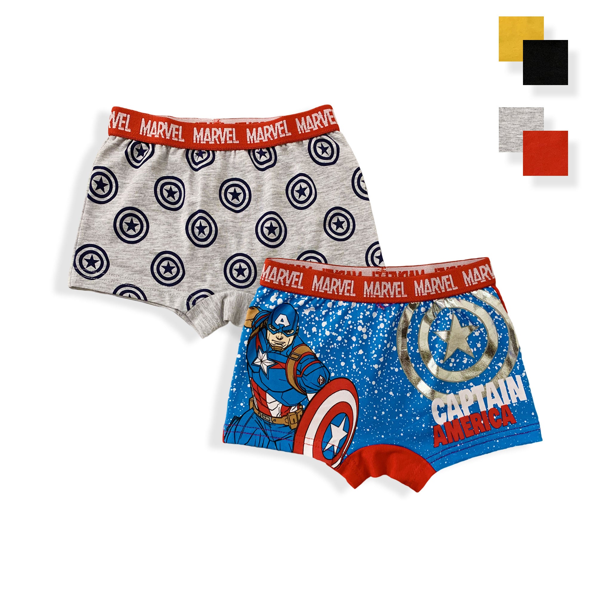 Set 2 Boxer Marvel Avengers ufficiale bambino shorties mutandine intimo 5963