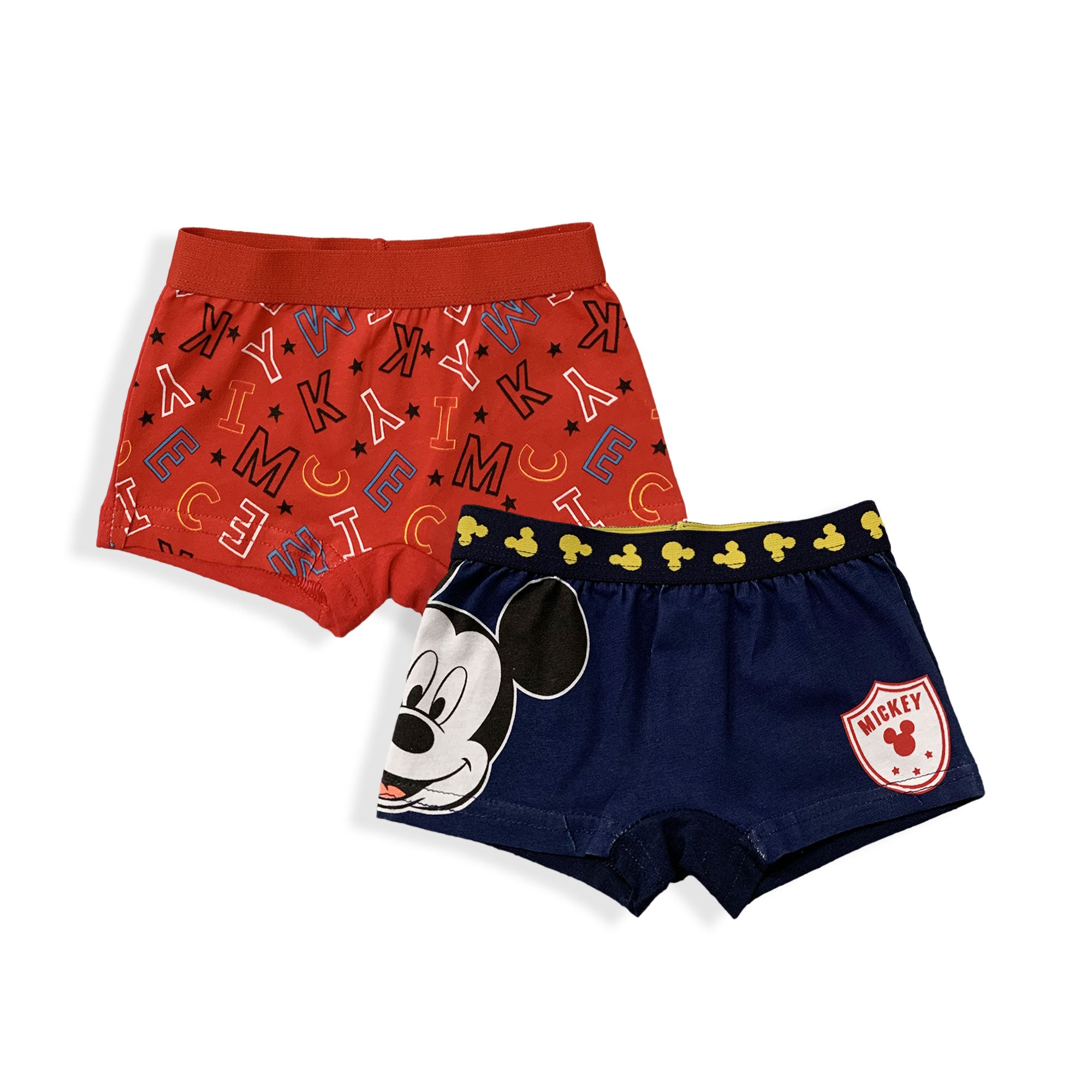 Set 2 Boxer Disney Mickey Mouse ufficiale bambino shorties mutandine intimo 5964