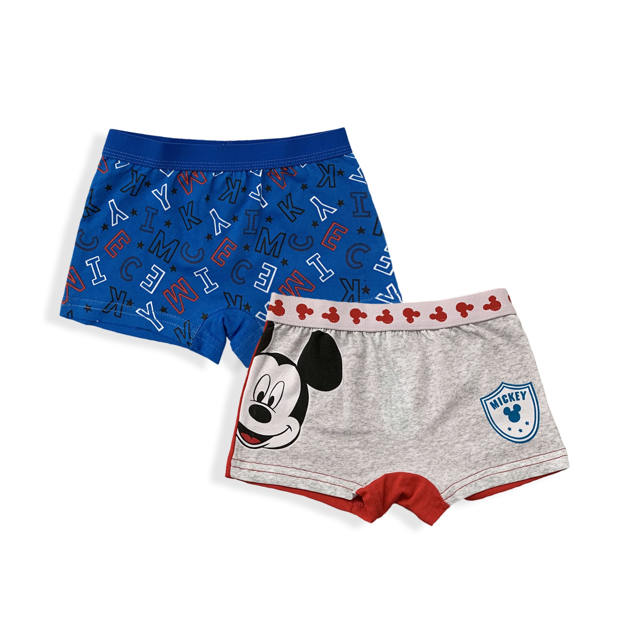 Set 2 Boxer Disney Mickey Mouse ufficiale bambino shorties mutandine intimo 5964