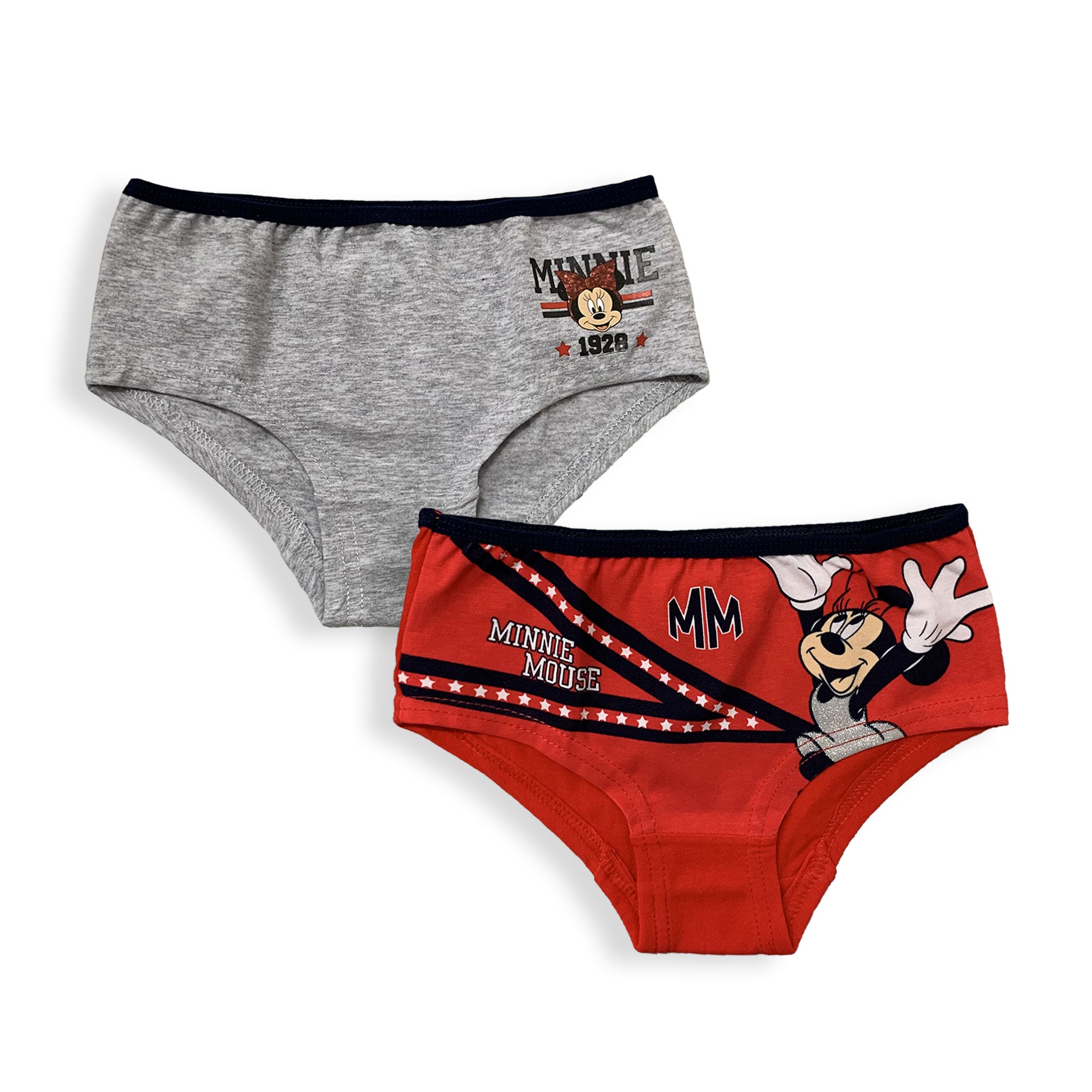 Slip Disney Minnie Mouse 2 pezzi ufficiale bimba shorties mutandine intimo 5965