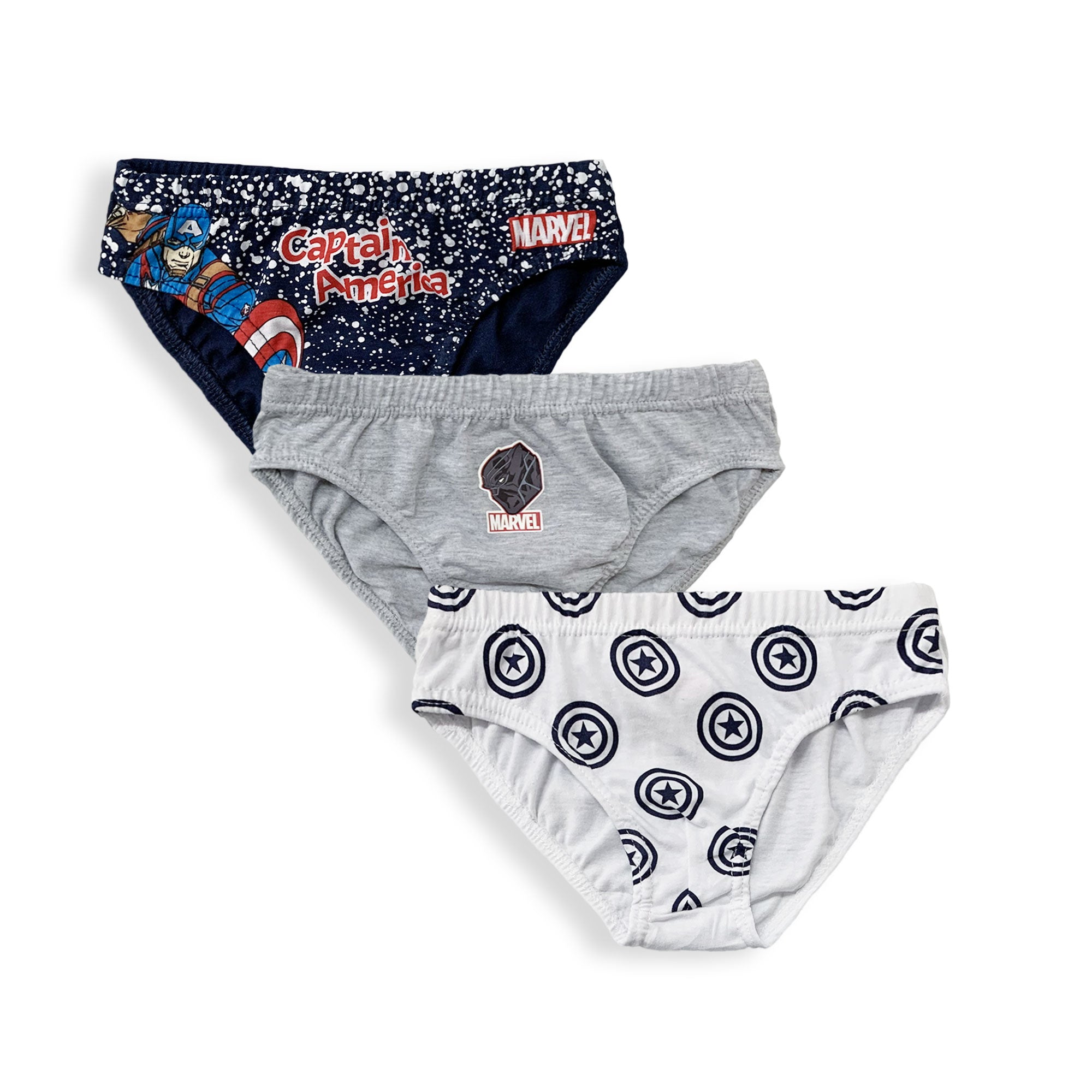 Slip Marvel Avengers 3 pezzi ufficiale bambino shorties mutandine intimo 5967