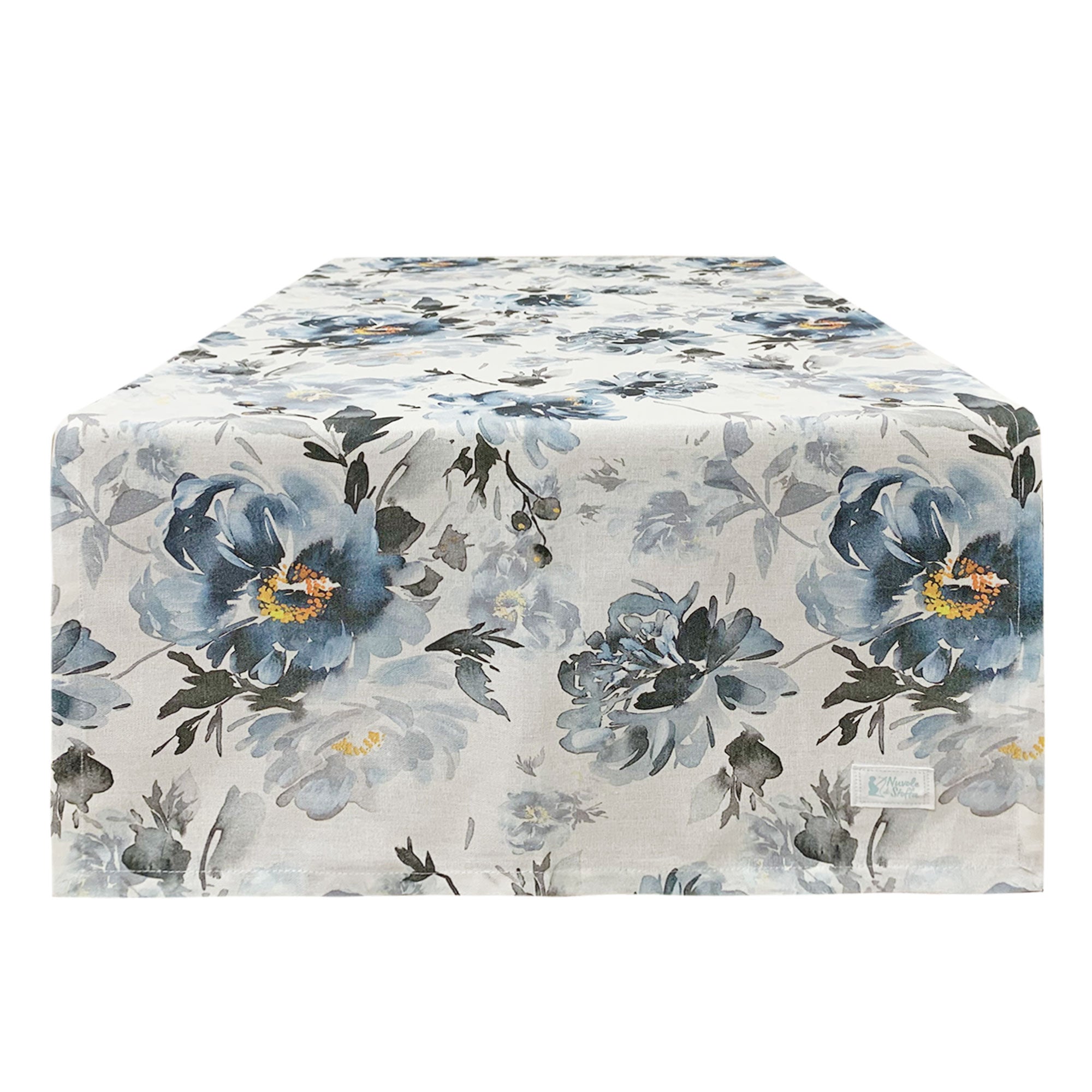 Runner da tavolo elegante con fiori Nuvole di Stoffa Demetra Tiffany 150x50 6009